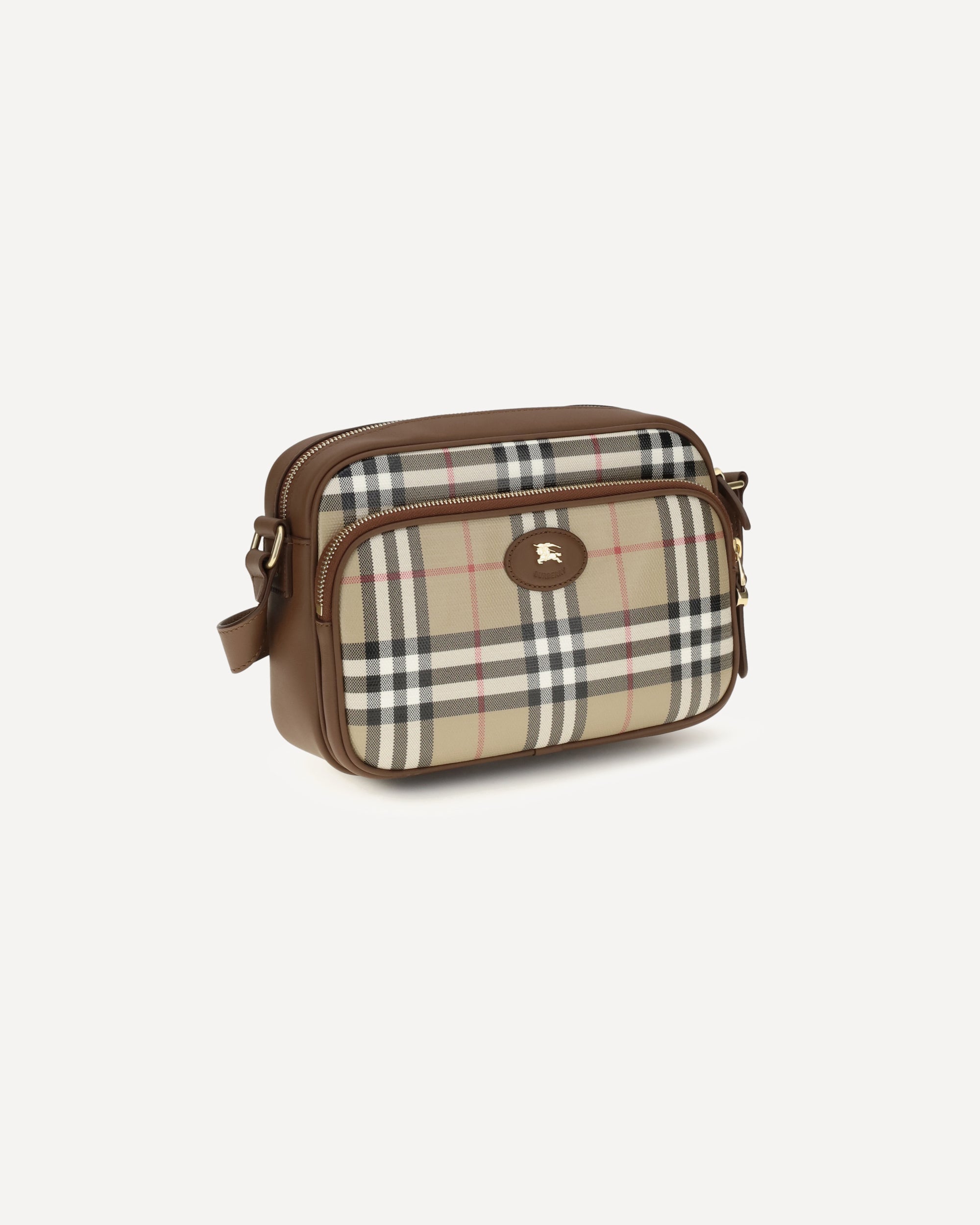 Burberry Check Front Pocket Shoulder Bag