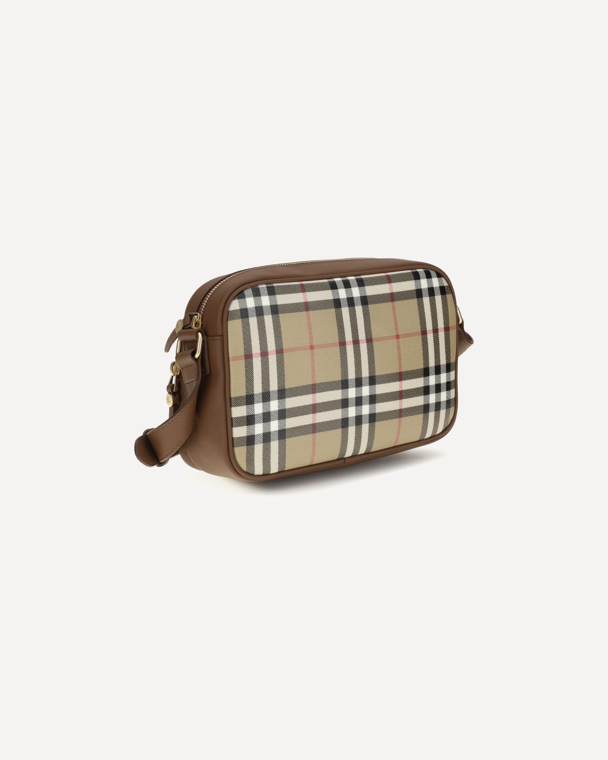 Burberry Check Front Pocket Shoulder Bag