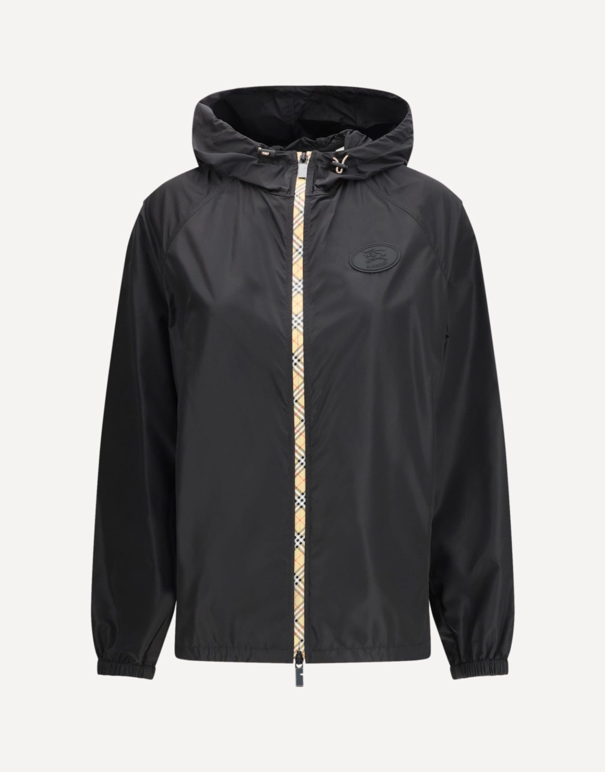 Burberry Check Hooded Nylon Jacket