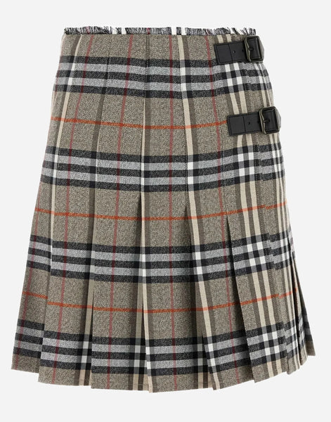 Burberry ミニスカート　白 ガールズ デザイナースカート＆ズボン｜Burberry® 公式サイト