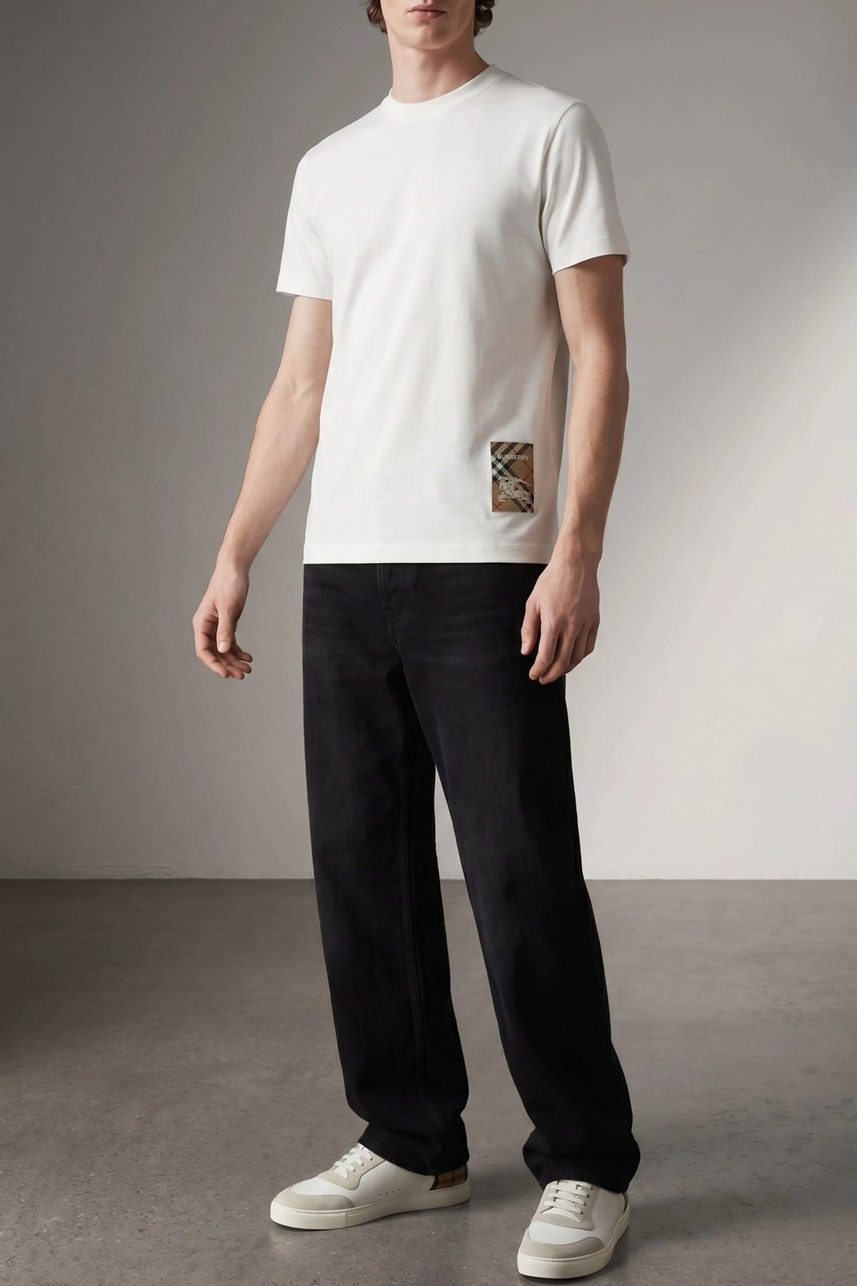Burberry Burberry Check Patch T-Shirt