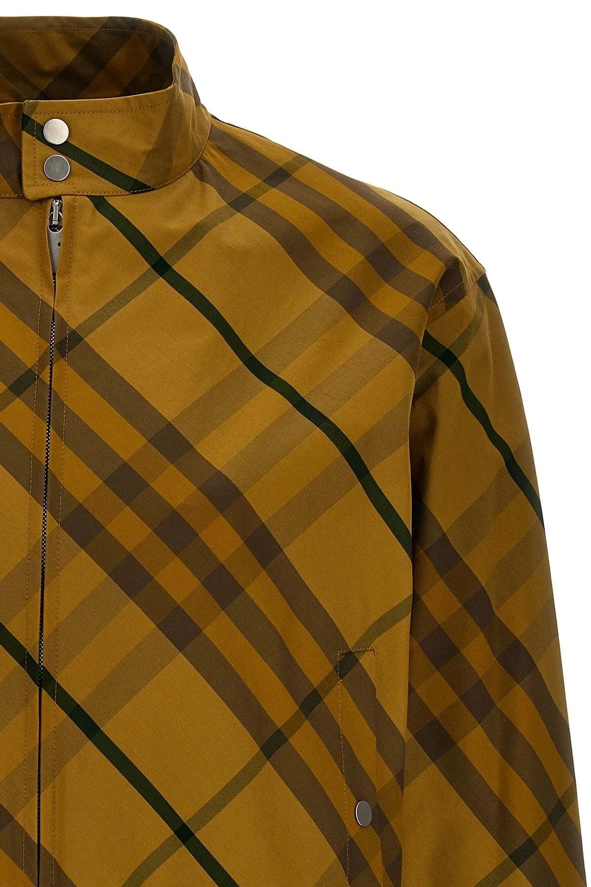 Burberry Burberry Check Print Cotton Jacket
