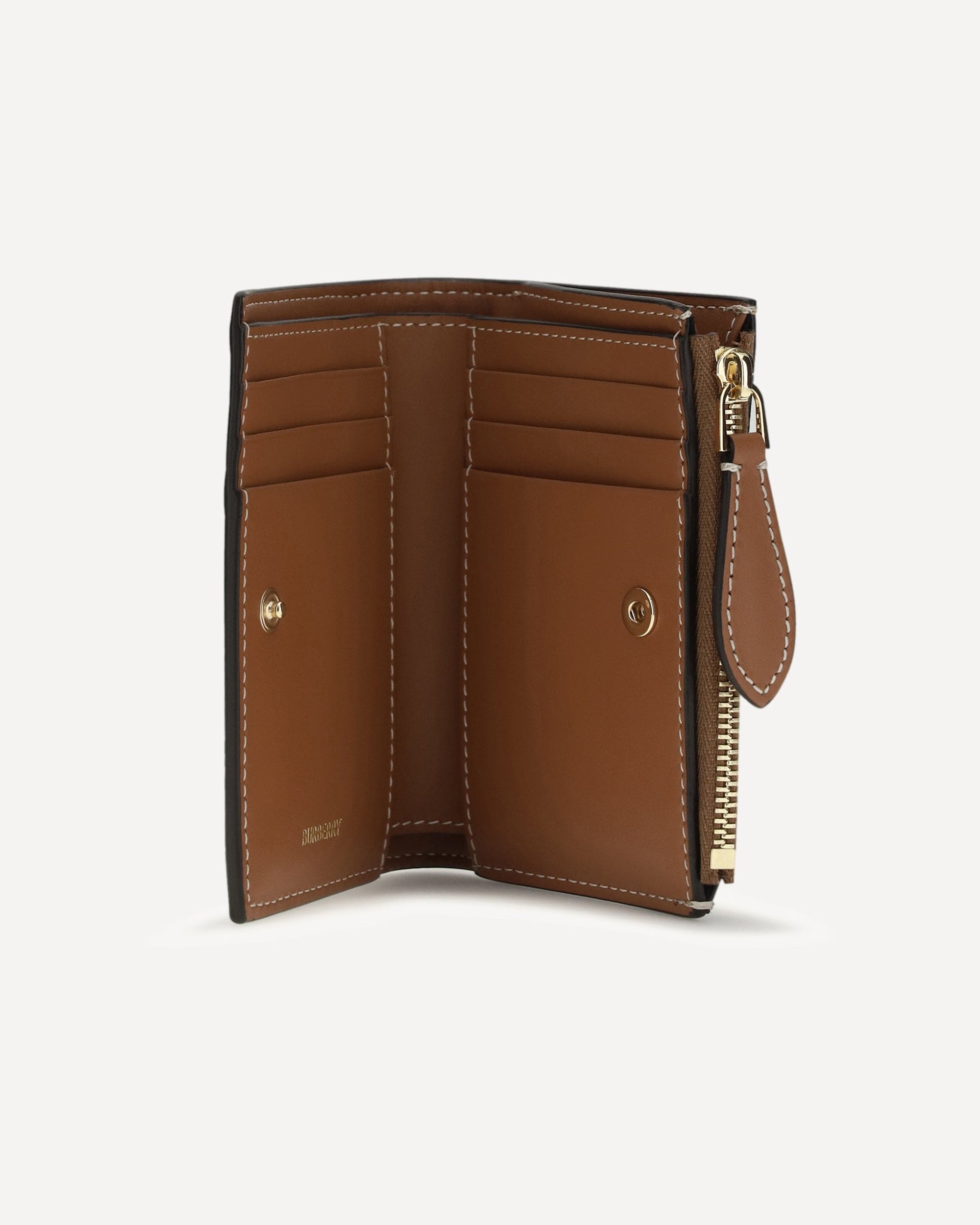 Burberry Check Printed Canvas Wallet