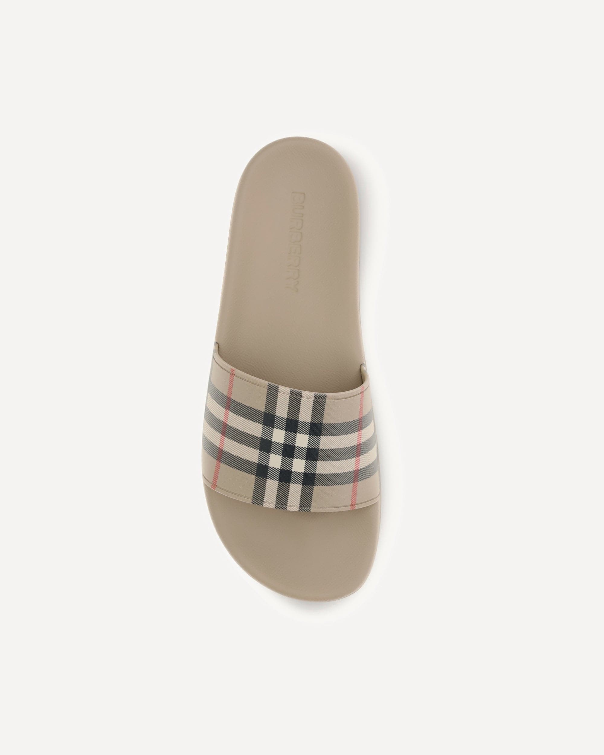 Burberry Check Slippers Slides