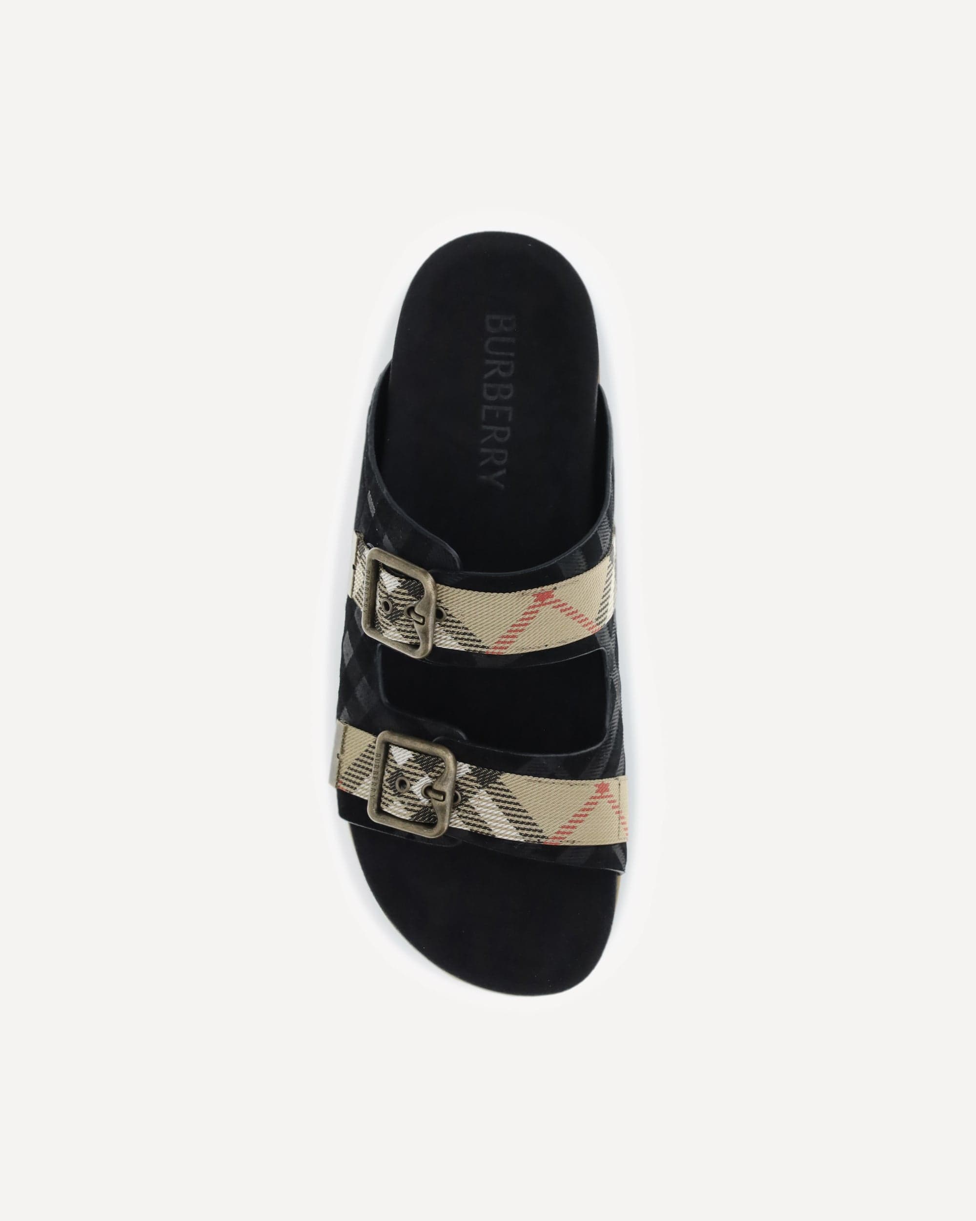 Burberry Check Suede Urchin Sandals