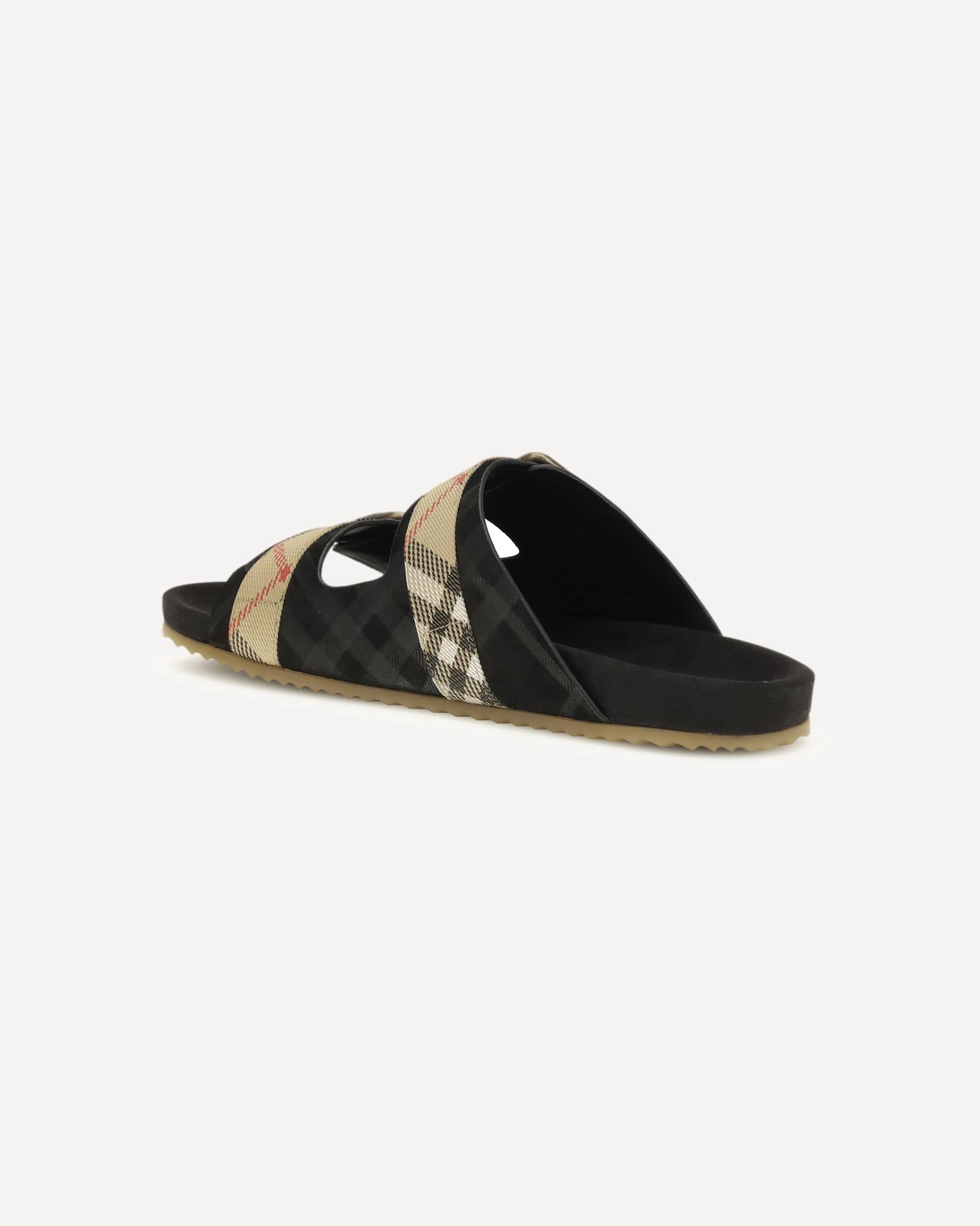 Burberry Check Suede Urchin Sandals
