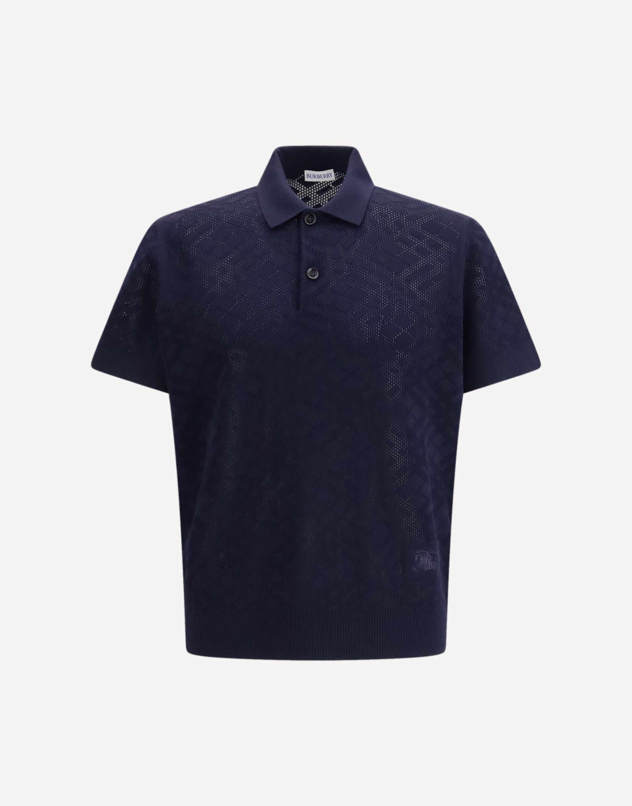 Burberry Check Wool Polo