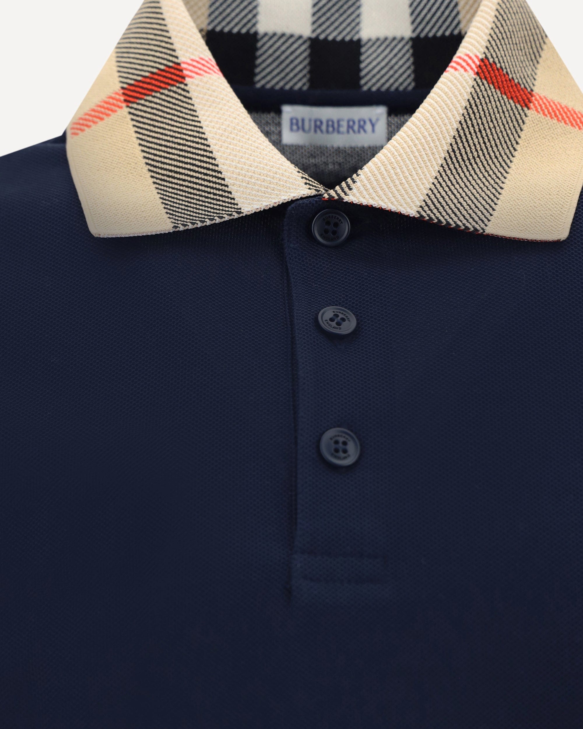 Burberry Cody Long Sleeve Cotton Polo