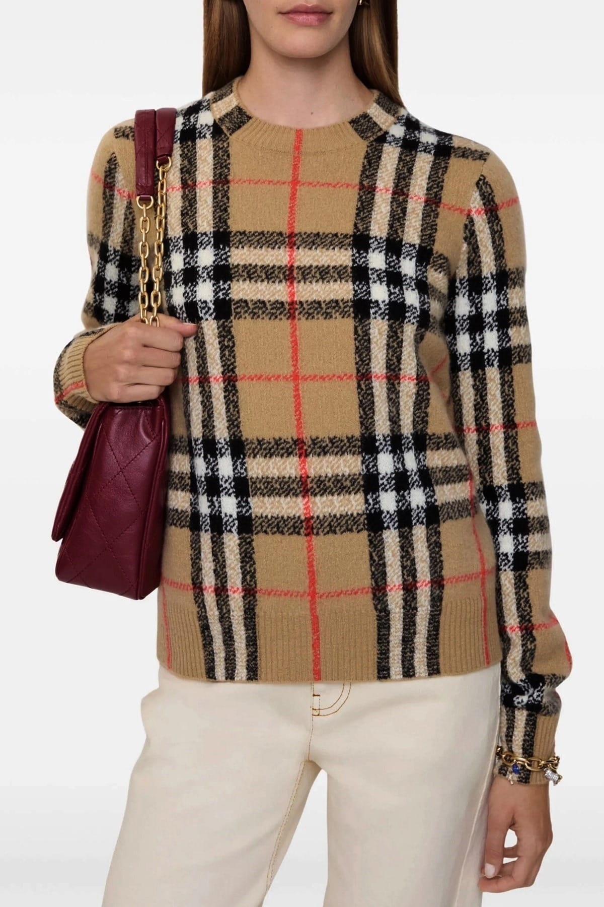 Burberry Burberry Constance Check Sweater