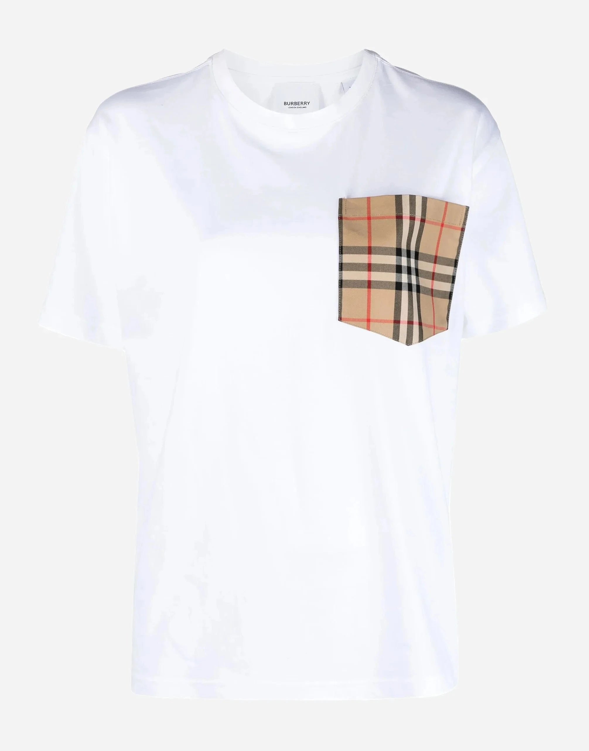 Burberry Contrast-Pocket Short-Sleeve Cotton T-Shirt
