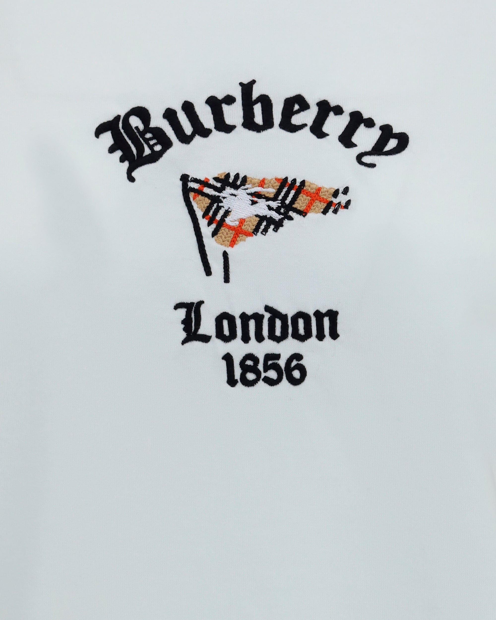Burberry Burberry Cotton T-Shirt With Check Flag