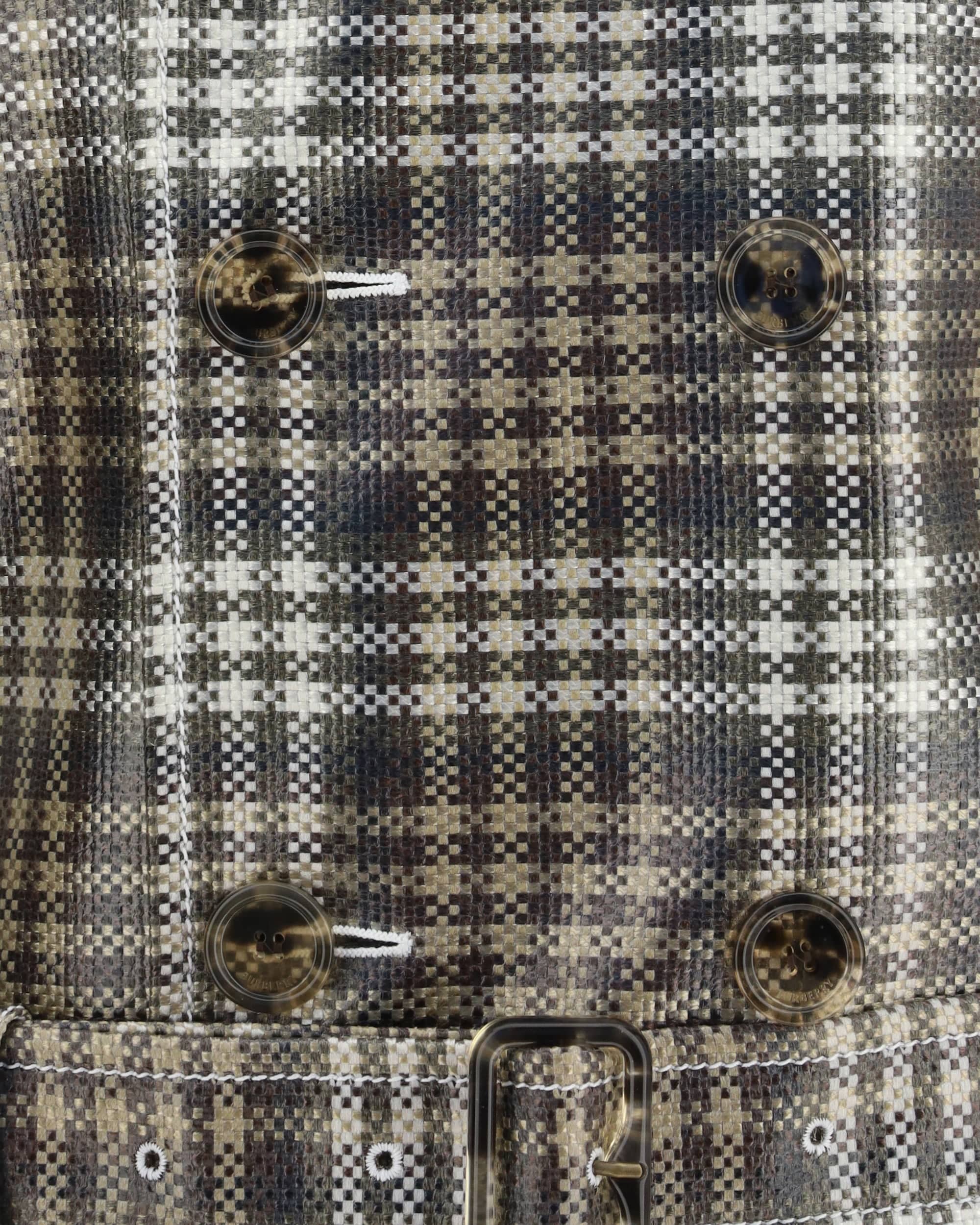 Burberry Double-Breasted Foxfield Madras Trench