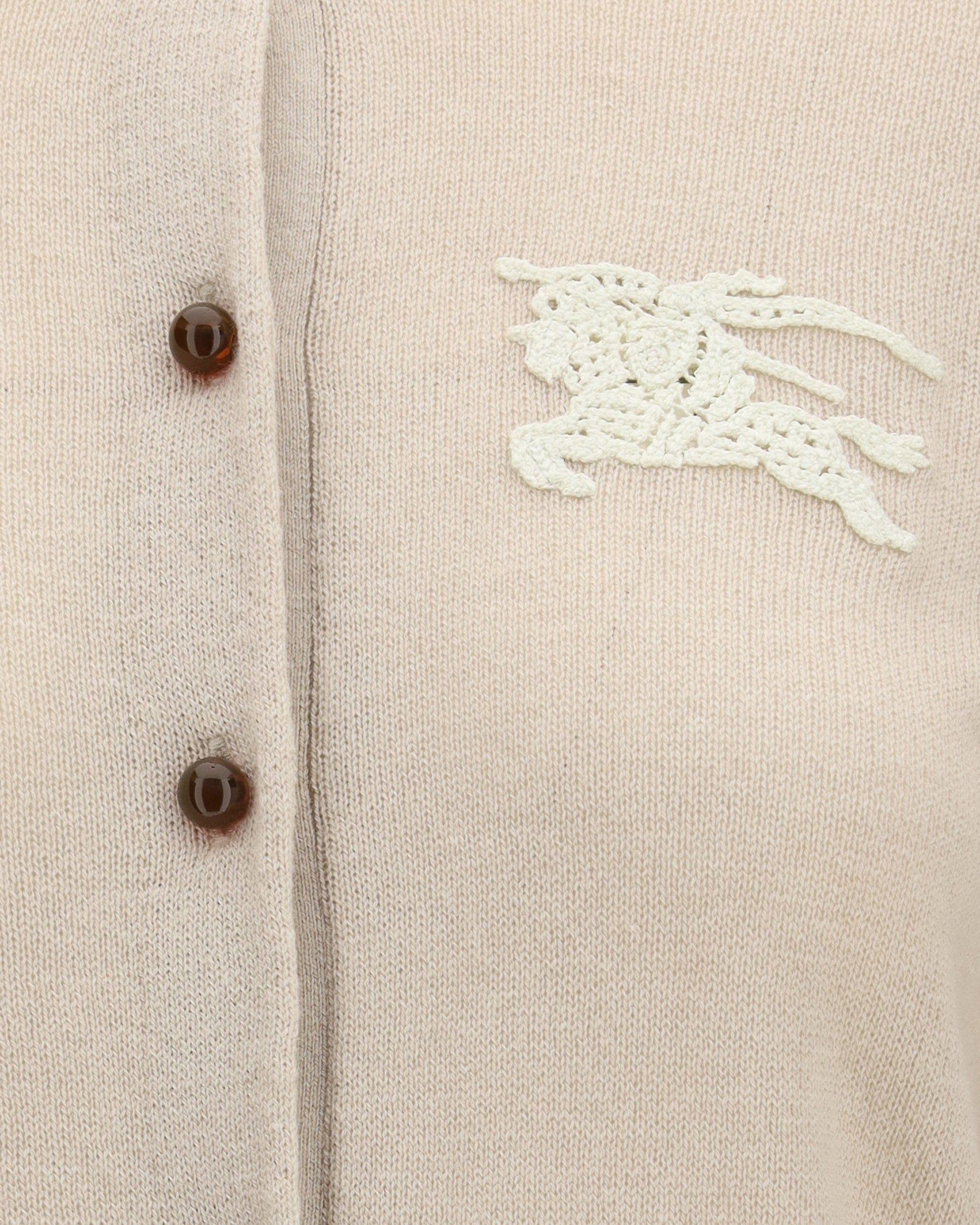 Cardigan Burberry Ekd in cotone e lana