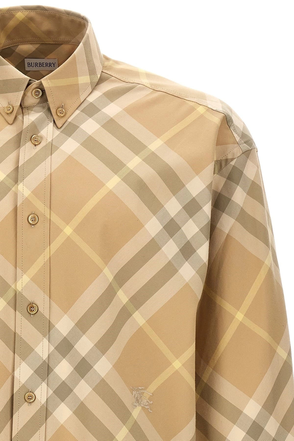 Burberry Burberry Embroidered Logo Check Shirt