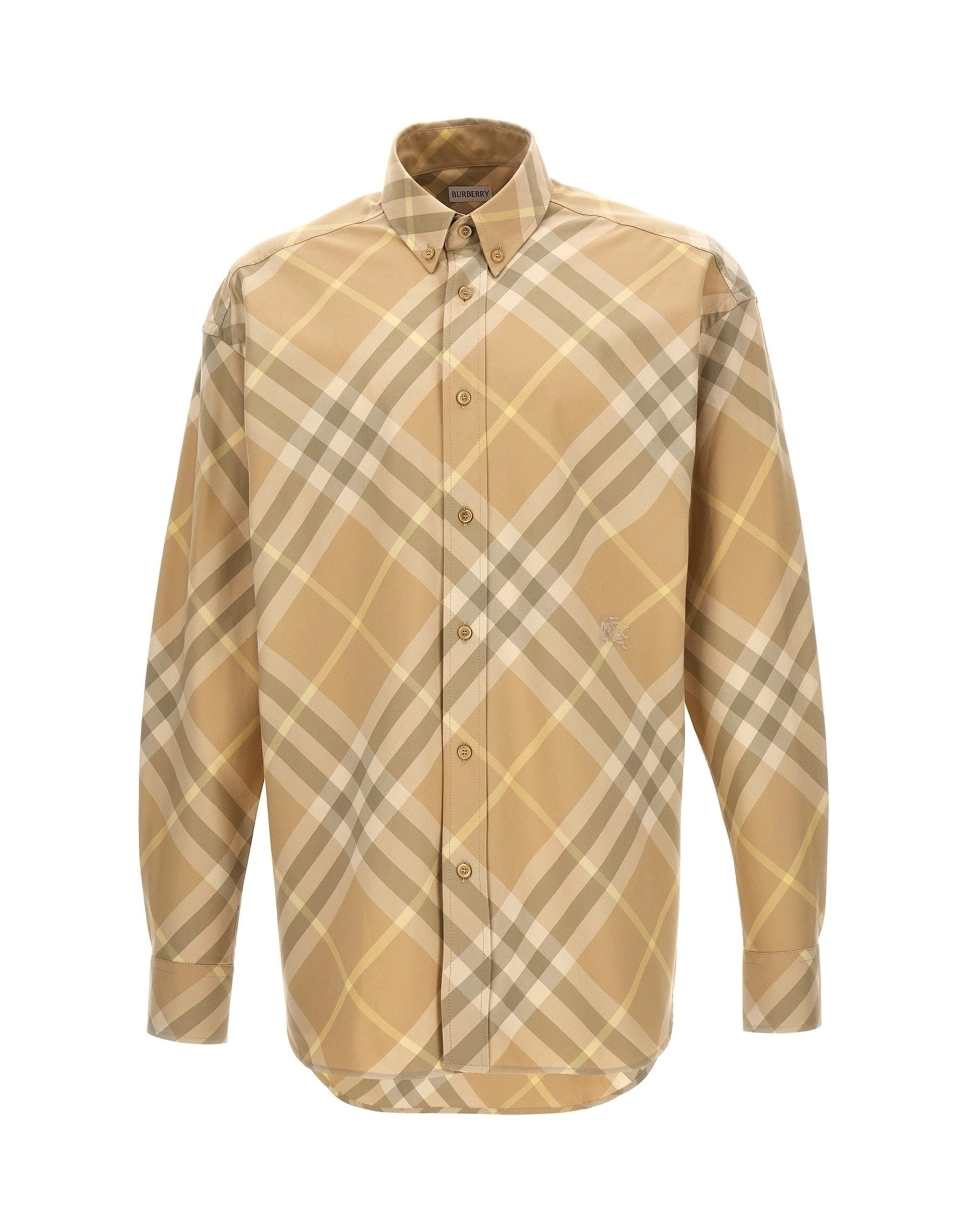 Burberry Burberry Embroidered Logo Check Shirt