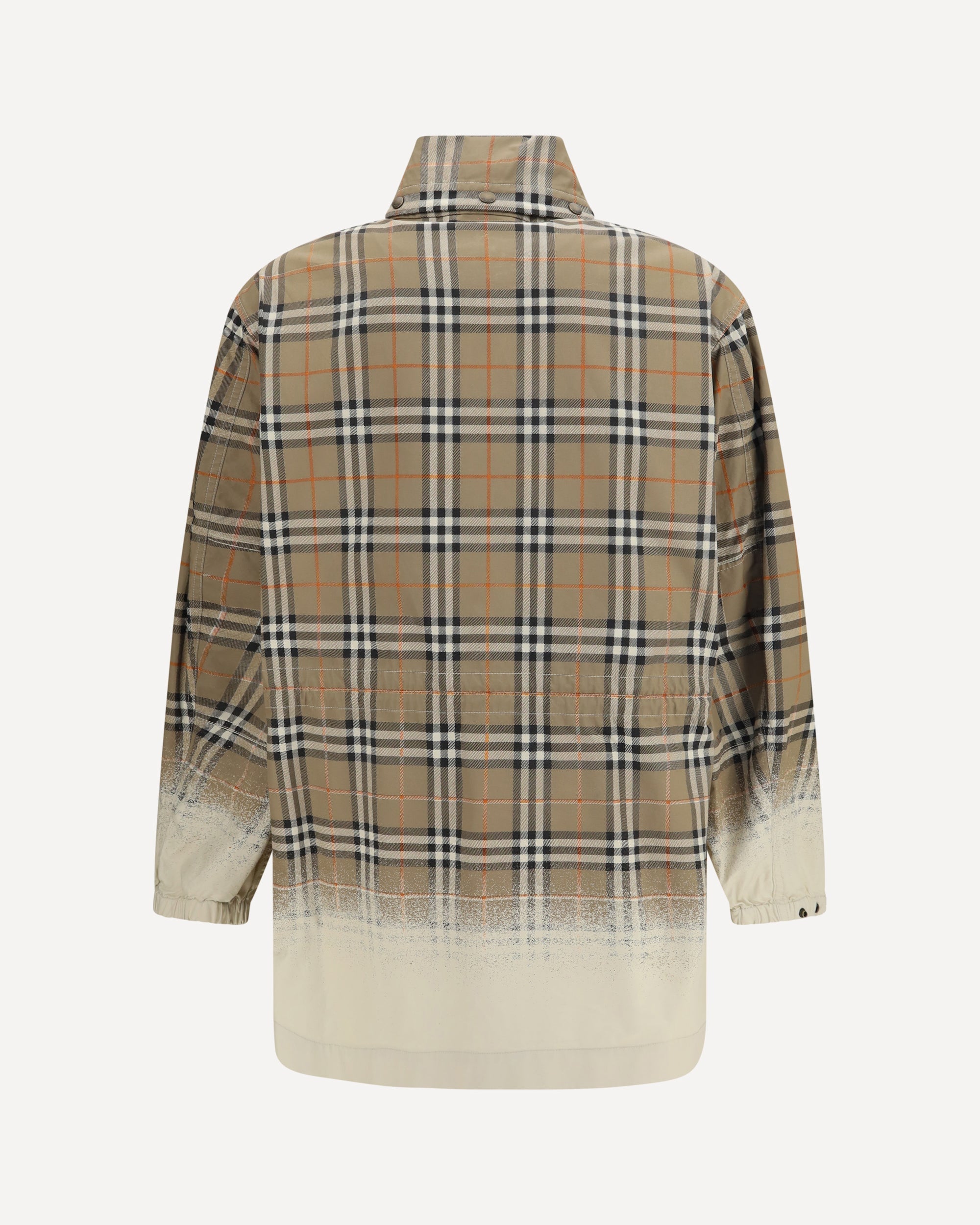 Burberry Gabardine Parka With Faded Check Print - alternate view