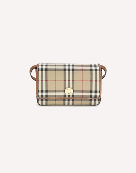 【超美品】BURBERRY メッシュ編みショルダーバッグ 百貨店購入　小さいほう Burberry Hampshire Mini Shoulder Bag | Sendegaro GR