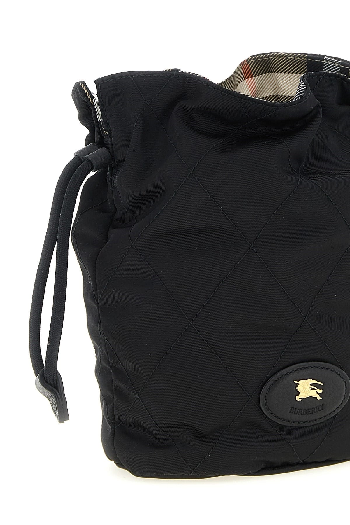 Burberry Burberry Horseshoe Quilted Nylon Clutch