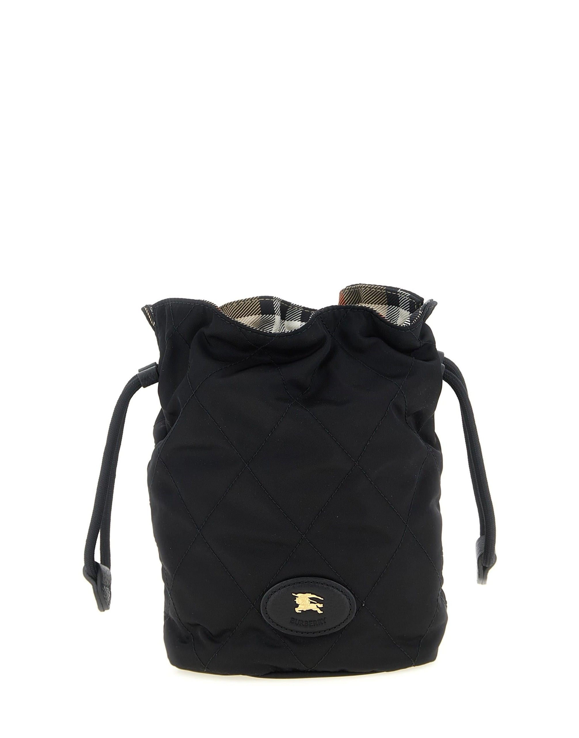 Burberry Burberry Horseshoe Quilted Nylon Clutch