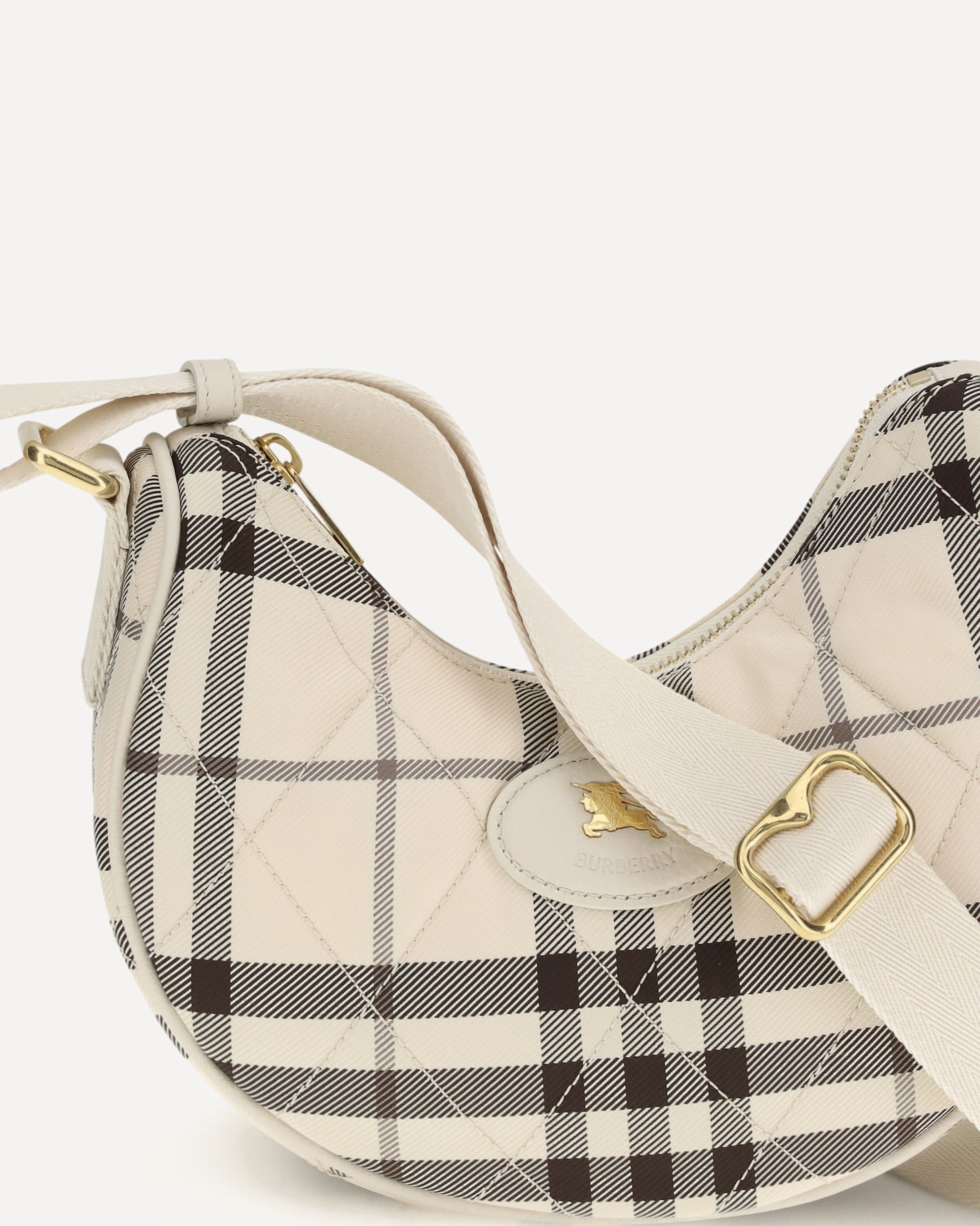 Burberry Horseshoe Shoulder Bag With Adjustable Strap