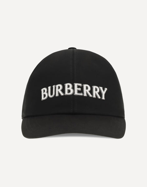 BURBERRY ブラックキャップ Burberry Logo Cotton Baseball Cap | Sendegaro
