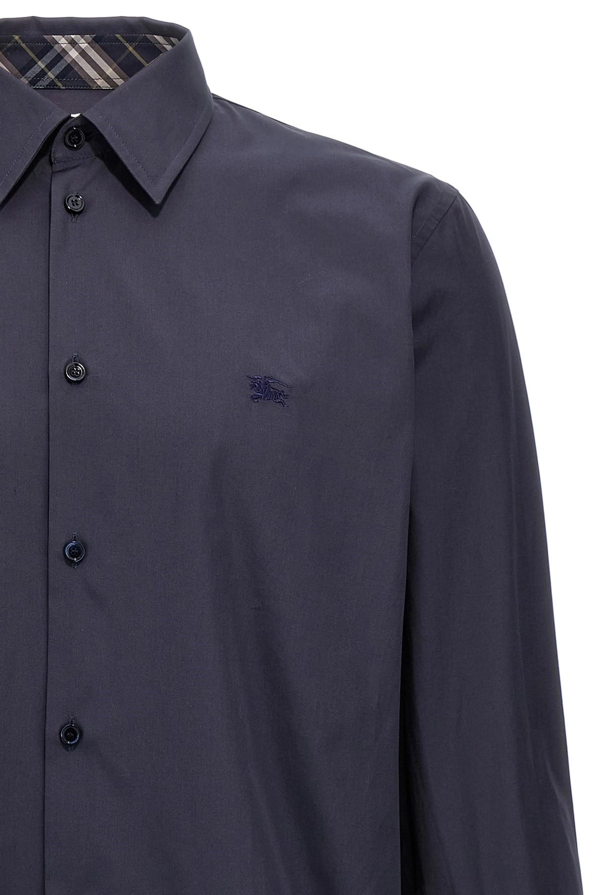 Burberry Burberry Logo Embroidery Shirt