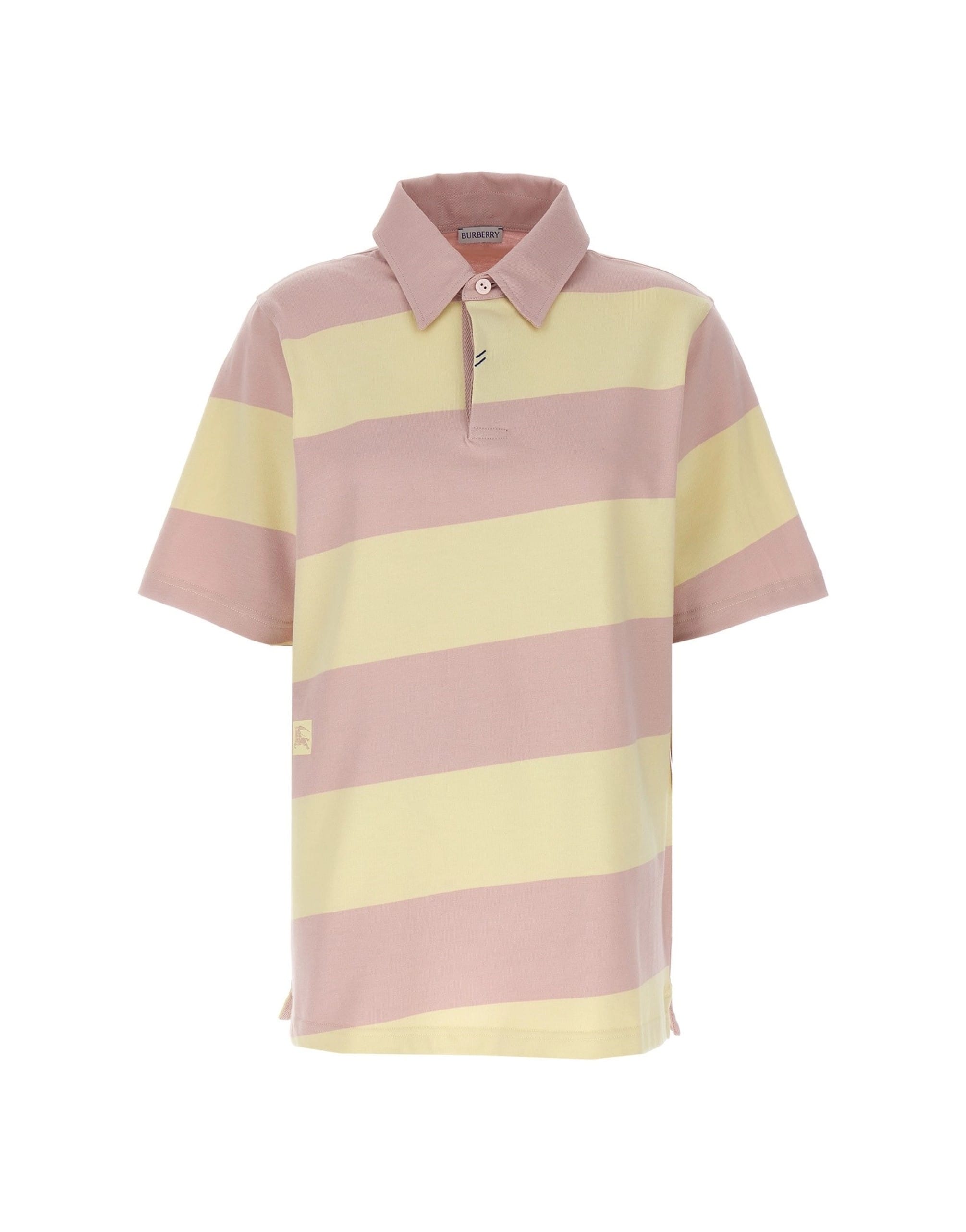 Burberry Burberry Logo Striped Polo Shirt