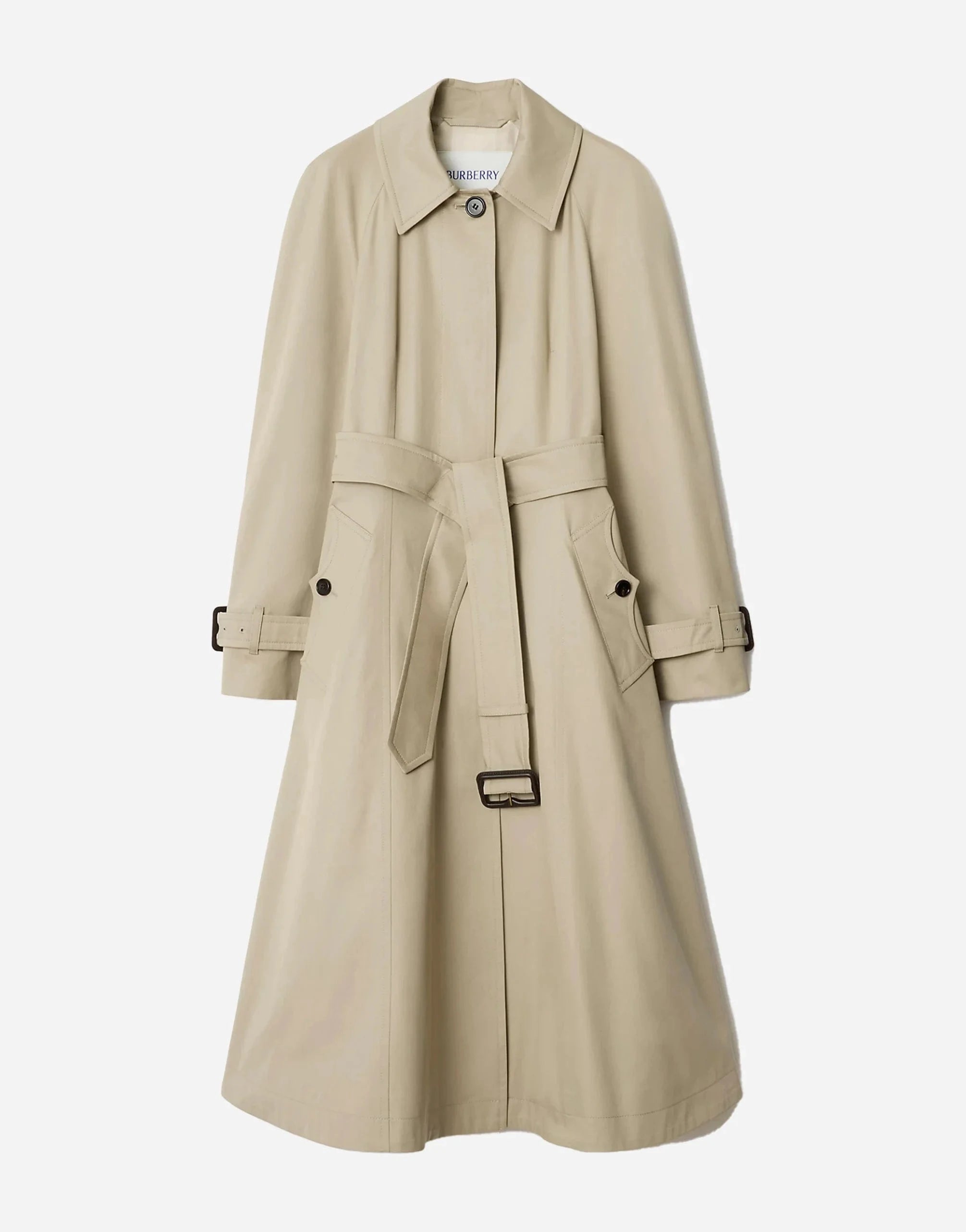 Burberry Long Gabardine Ellingham Fit-and-flare Trench Coat