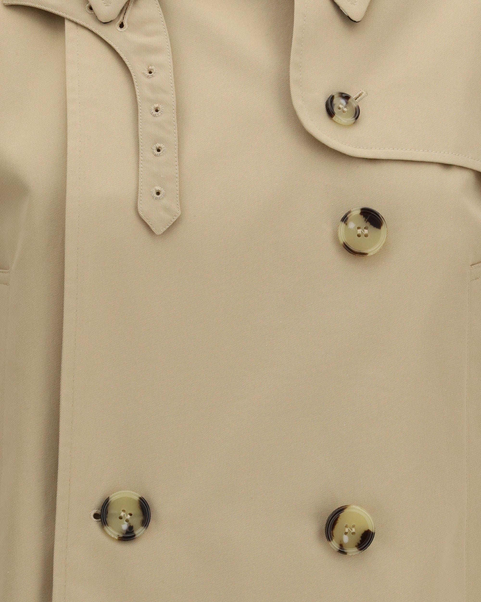 Burberry Mayfair Cropped Trench Jacket Gabardine