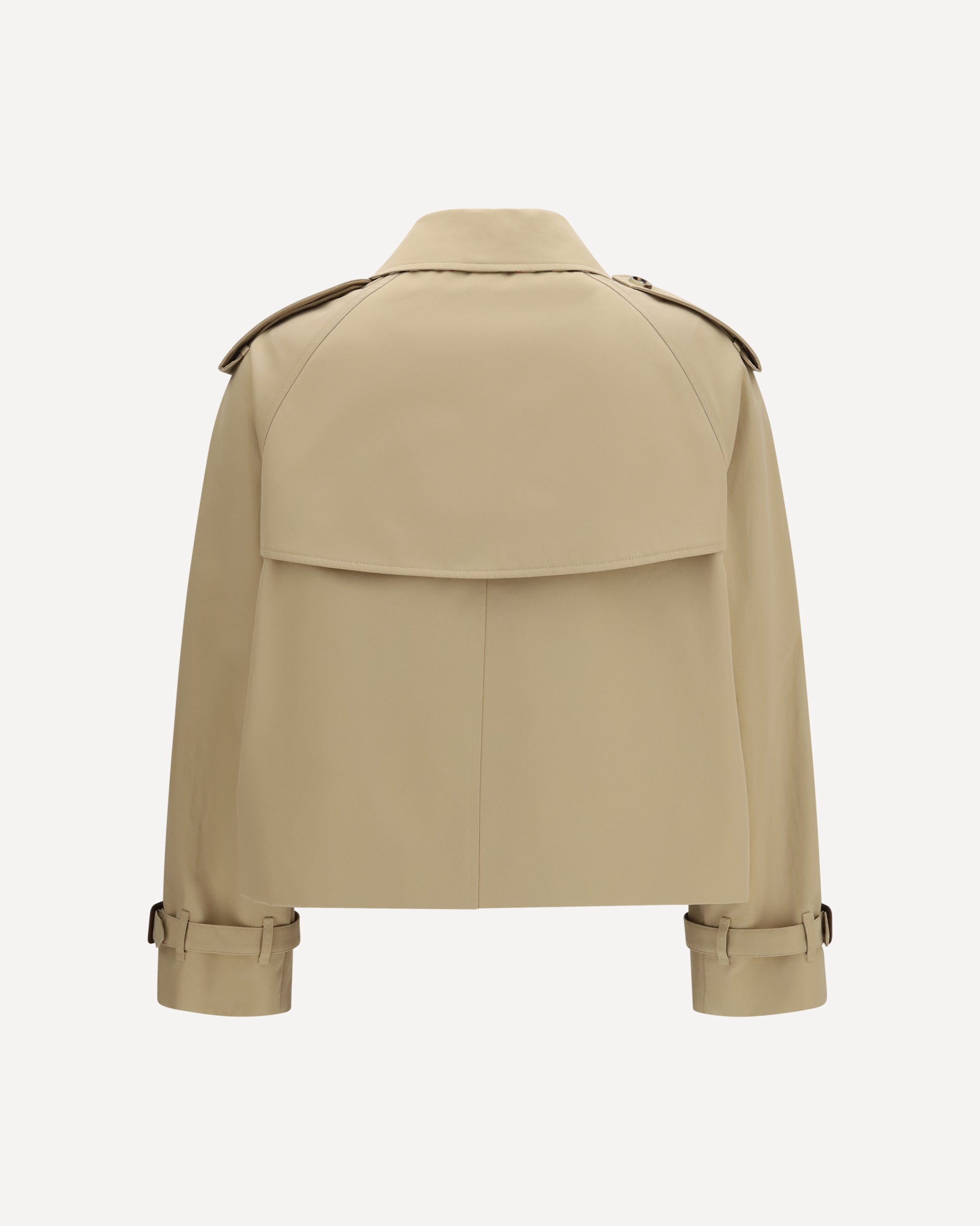 Burberry Mayfair Cropped Trench Jacket Gabardine