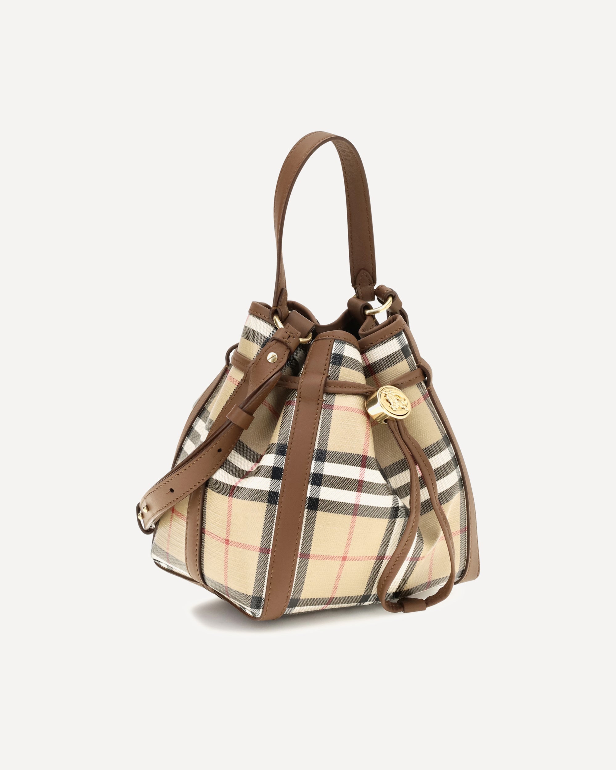 Burberry Mini Check Bucket Bag