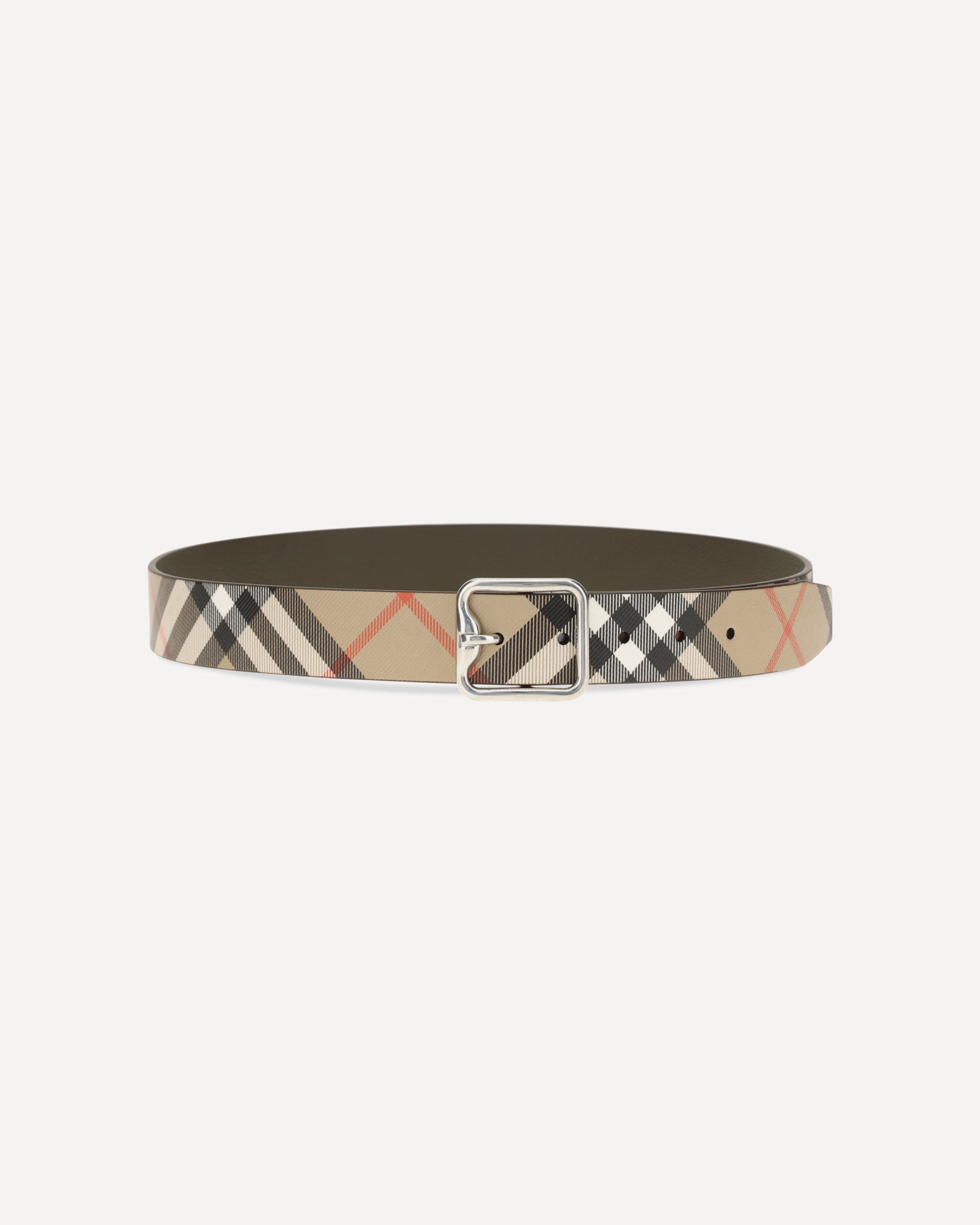 Burberry 리버서블 버클 체크 벨트