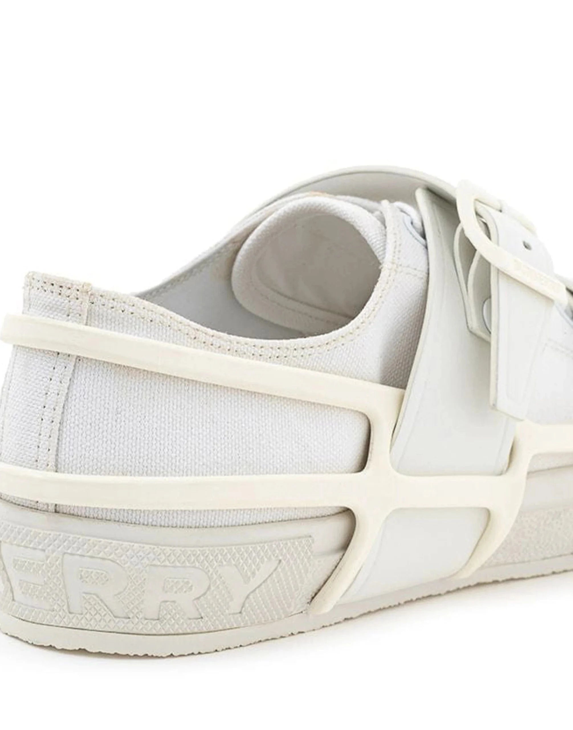 Burberry sneakers met gegraveerd logo en rubberen details