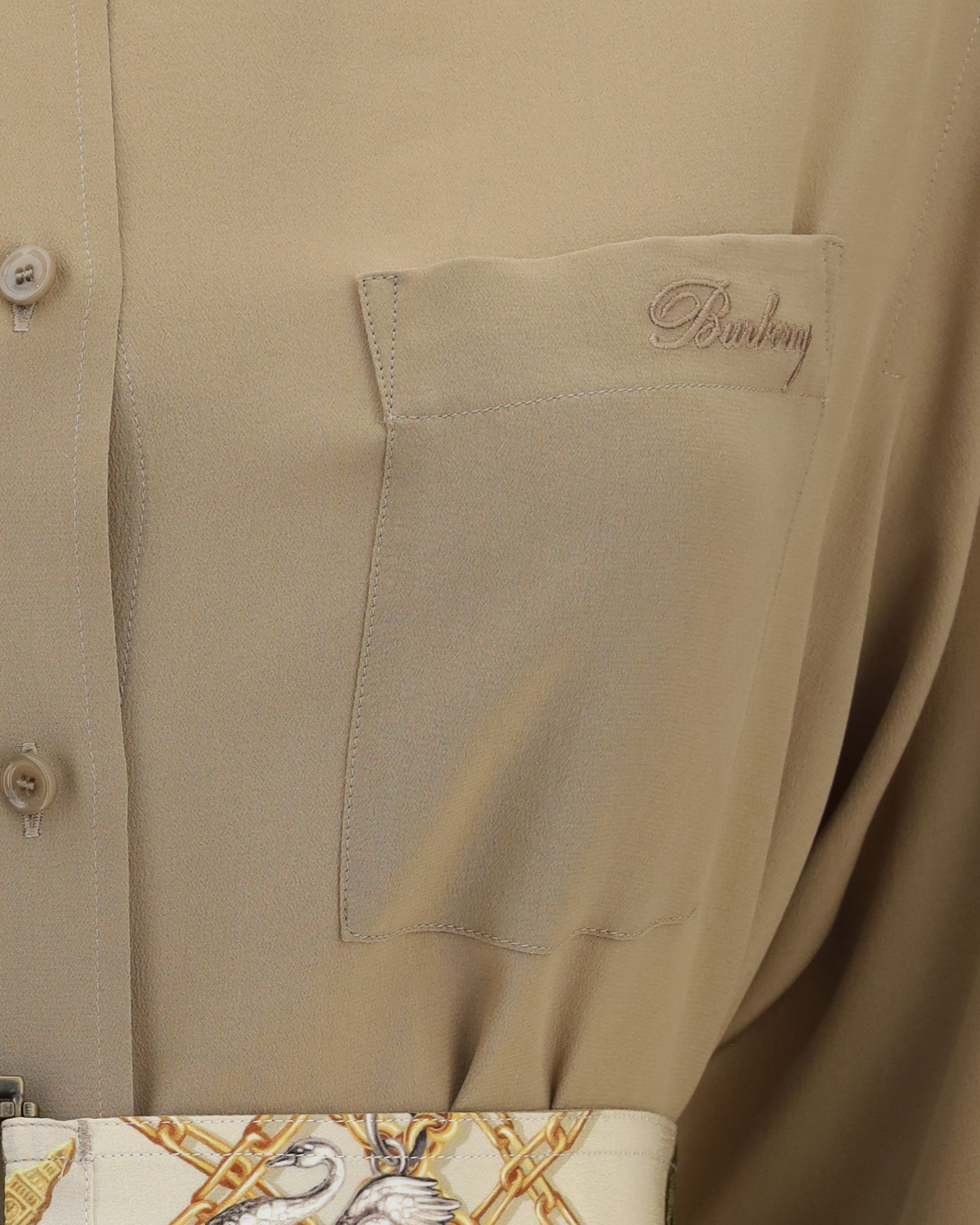 Burberry Silk Crêpe De Chine Shirt Dress