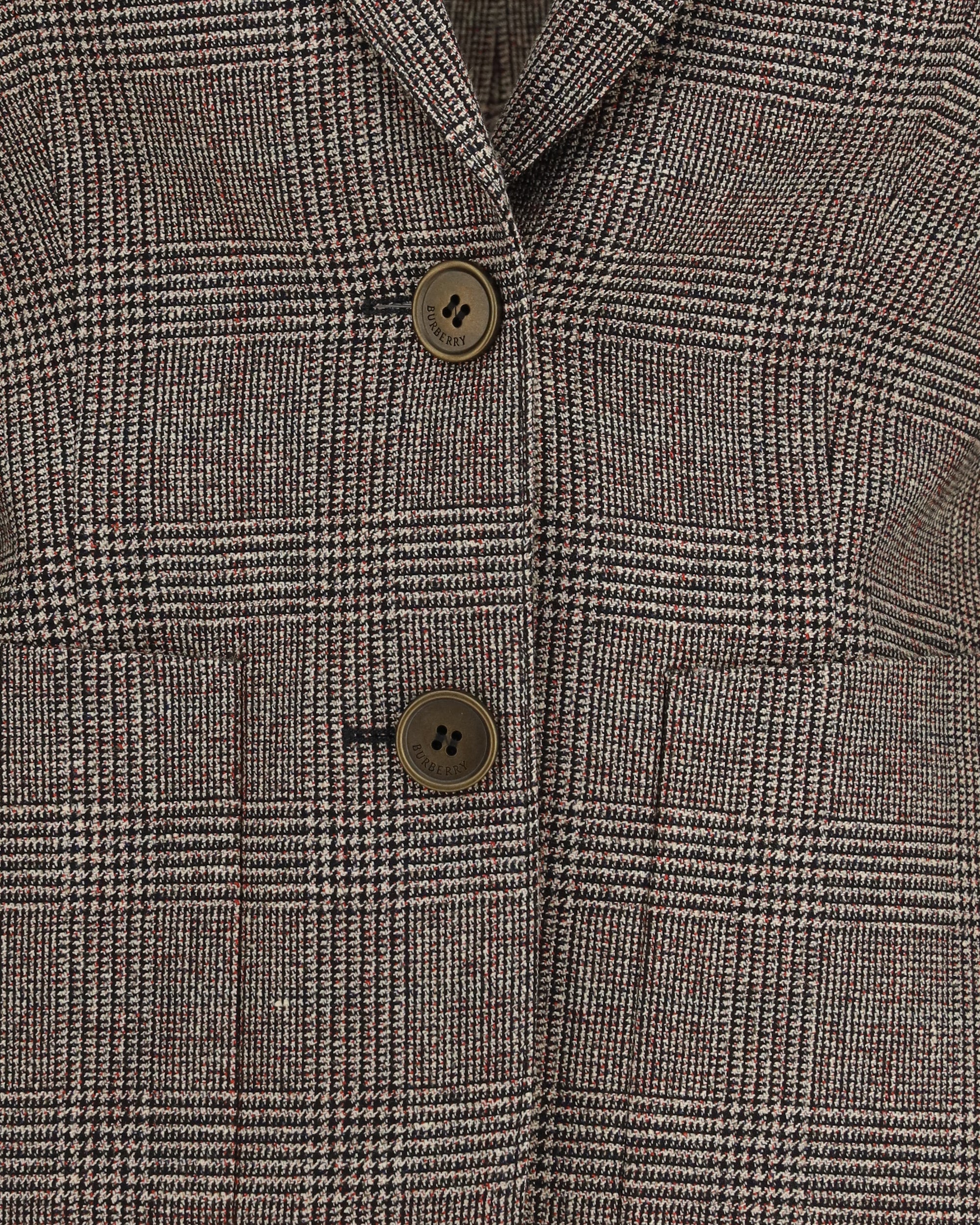 Burberry Single-Breasted Wool Linen Blazer
