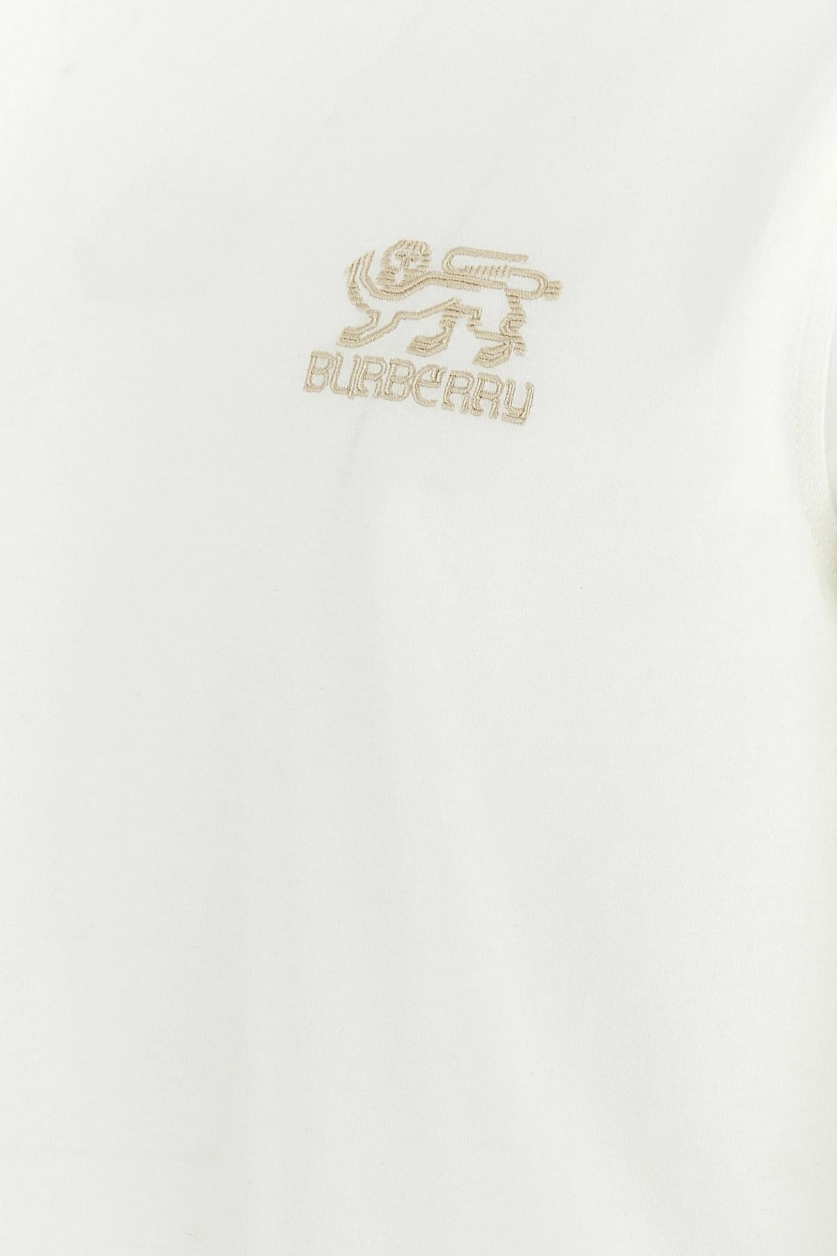 Burberry Burberry SP25 Logo Embroidered T-Shirt
