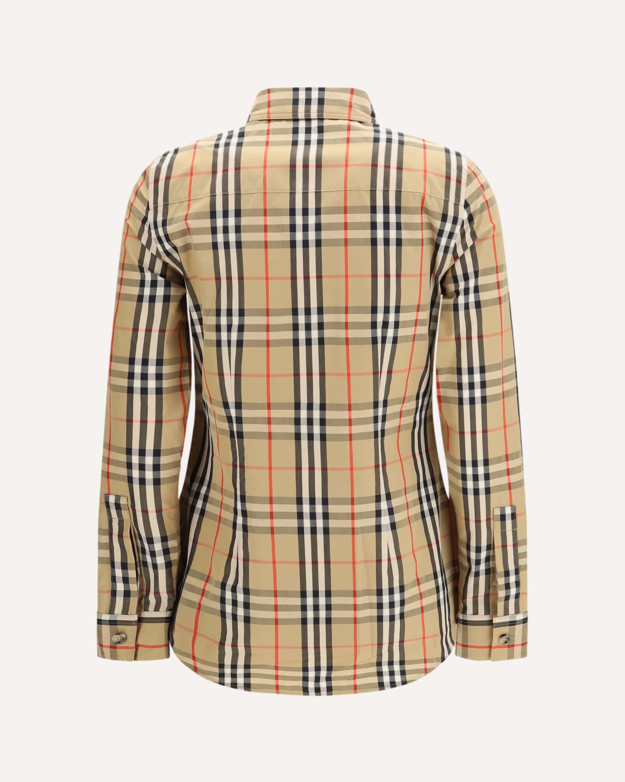 Stretch Cotton Check Shirt - alternate view