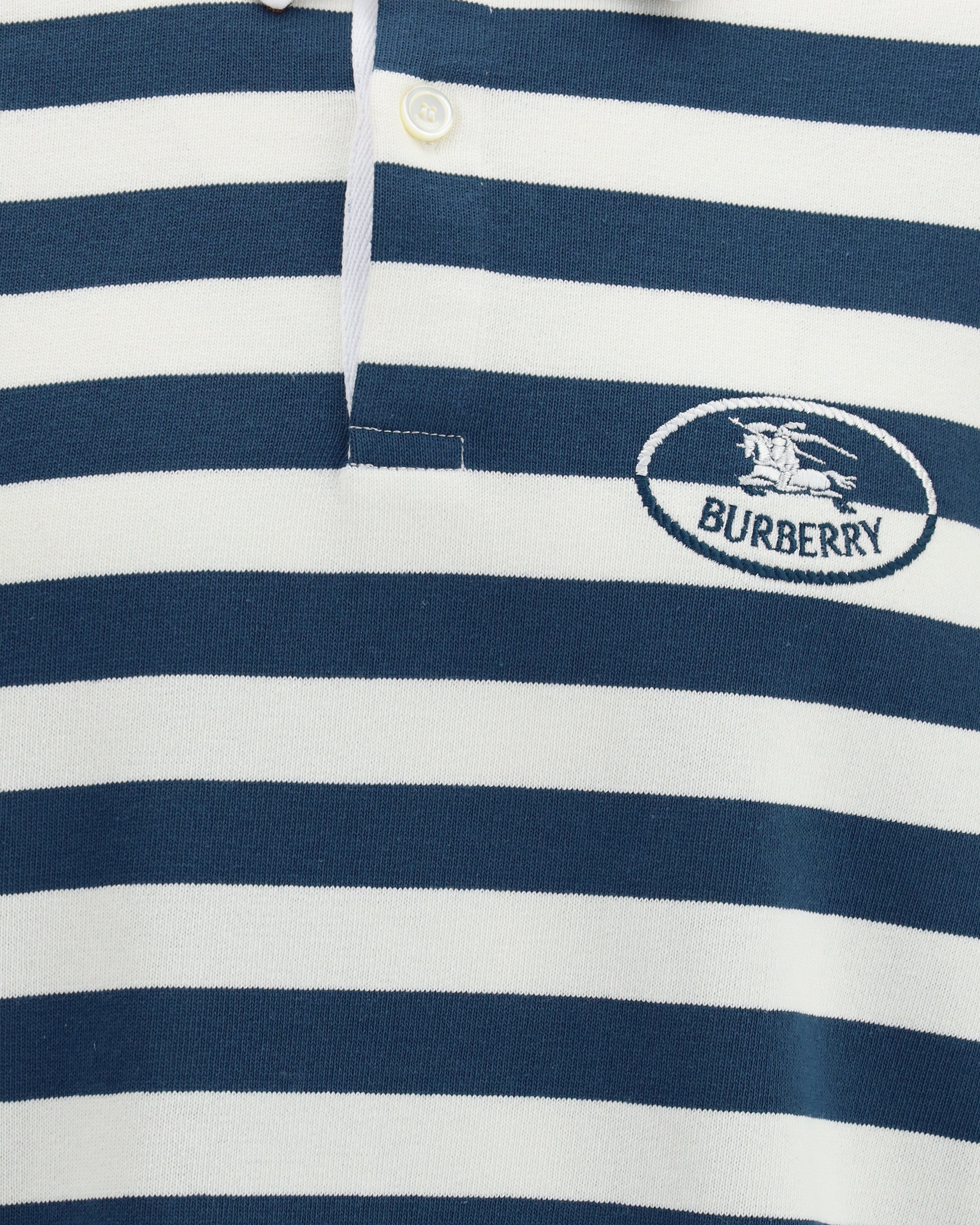 Burberry Striped Long-Sleeve Cotton Polo | Sendegaro
