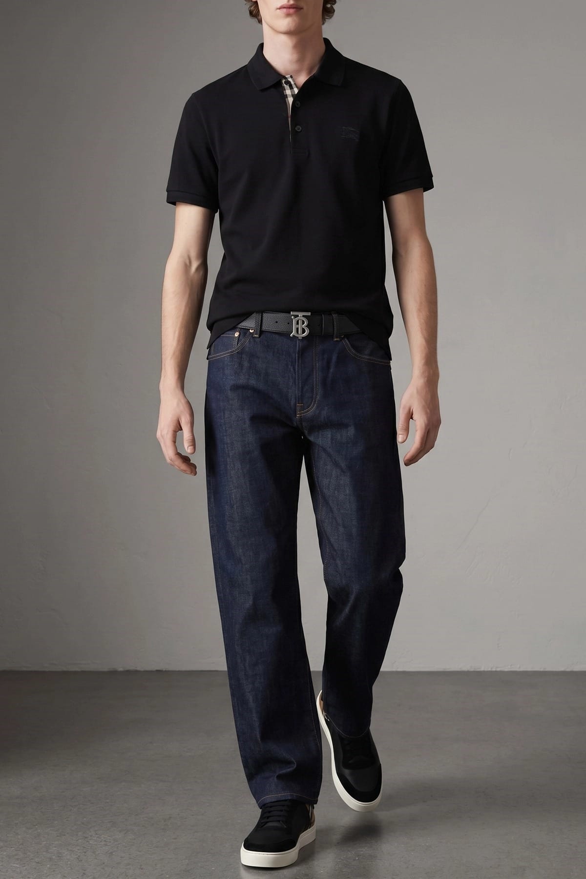 Burberry TB Reversible Leather Belt