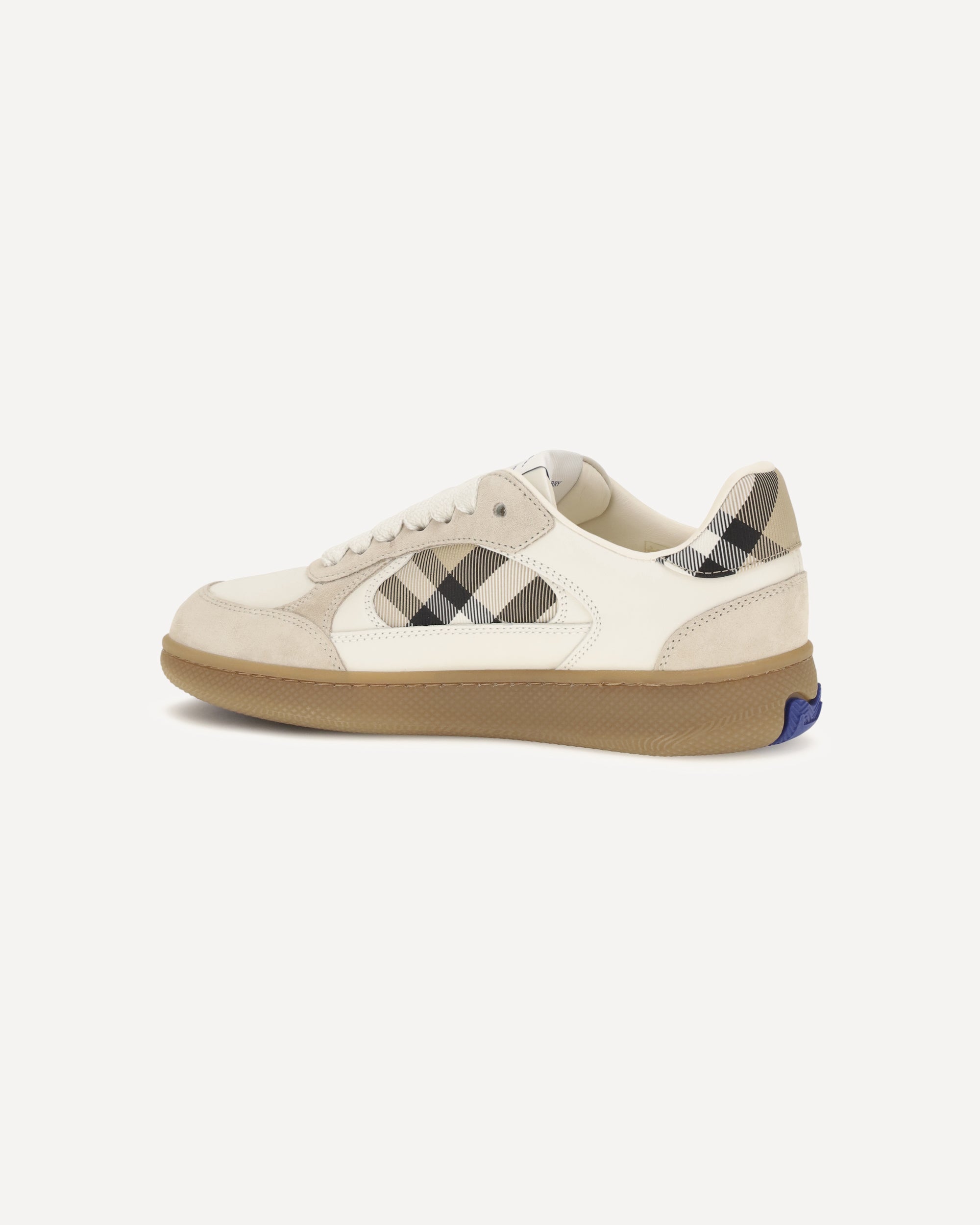 Burberry Terrace Leather Check Sneakers