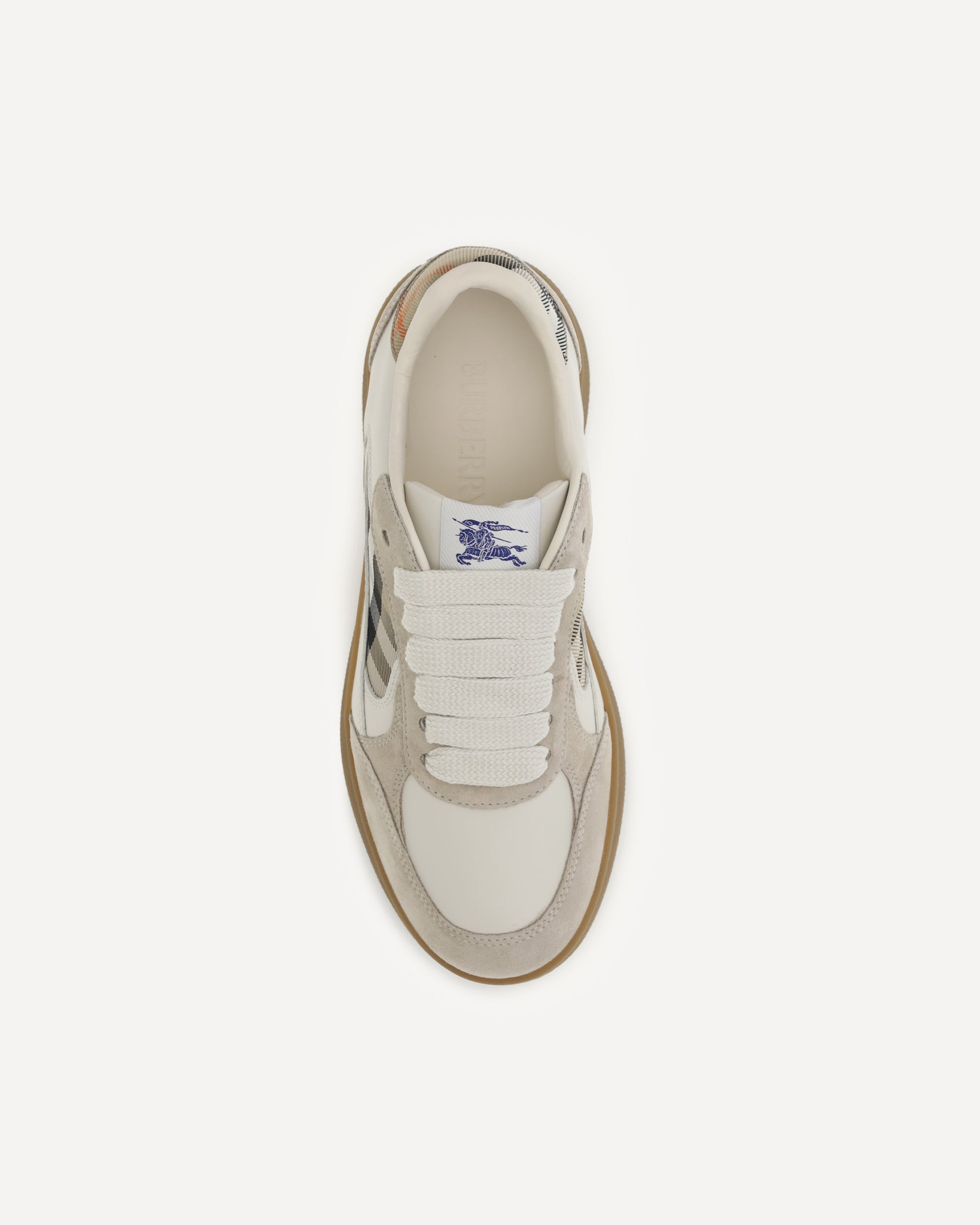 Burberry Terrace Leather Check Sneakers