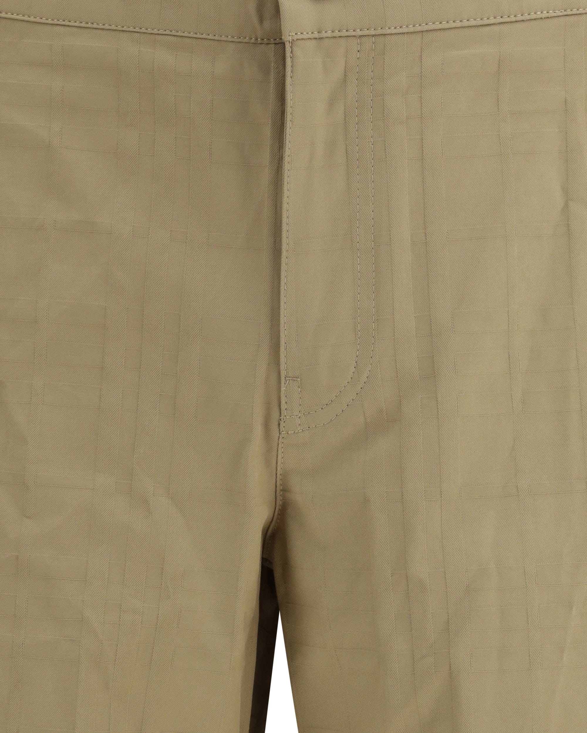 Burberry Textured Check Cotton Pants