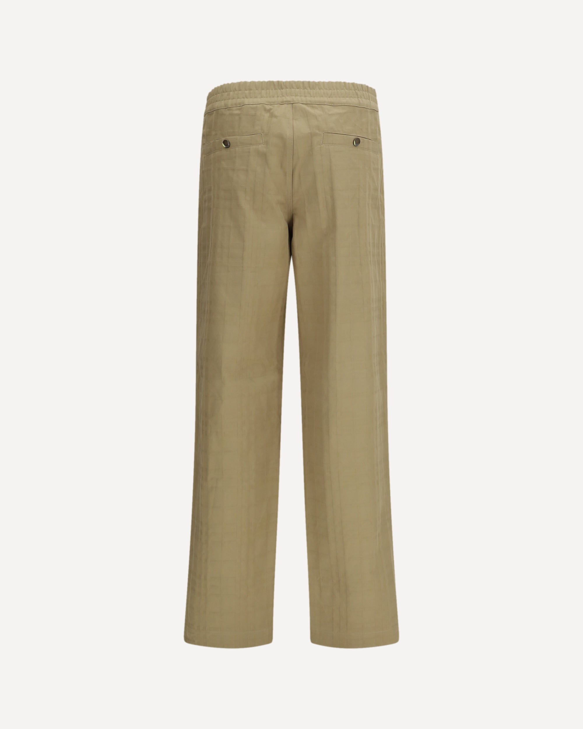 Burberry Textured Check Cotton Pants