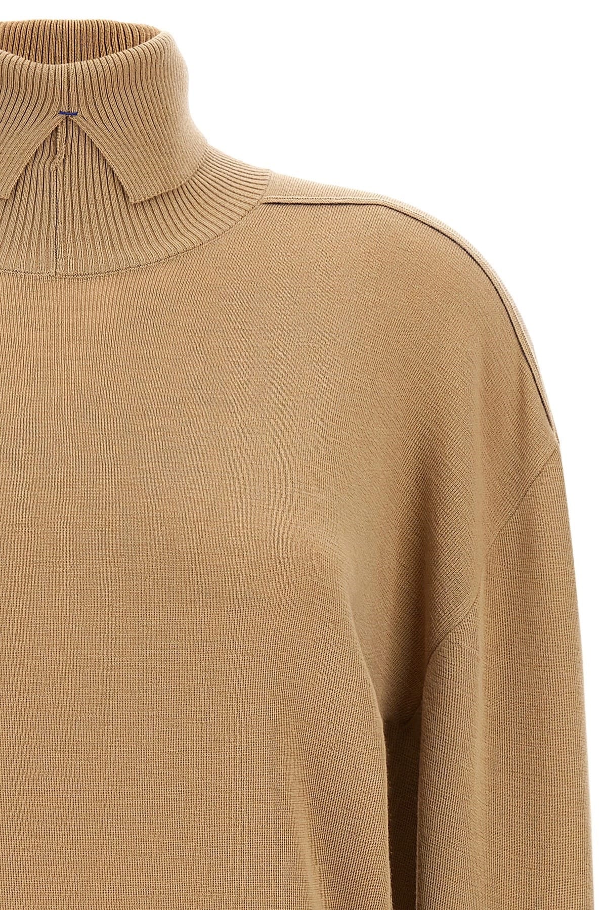 Burberry Burberry Turtle-Neck Logo Intarsia Sweater