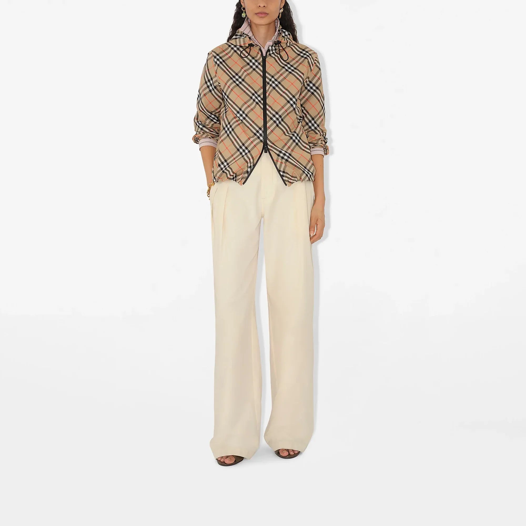 Burberry Check Hooded Jacket