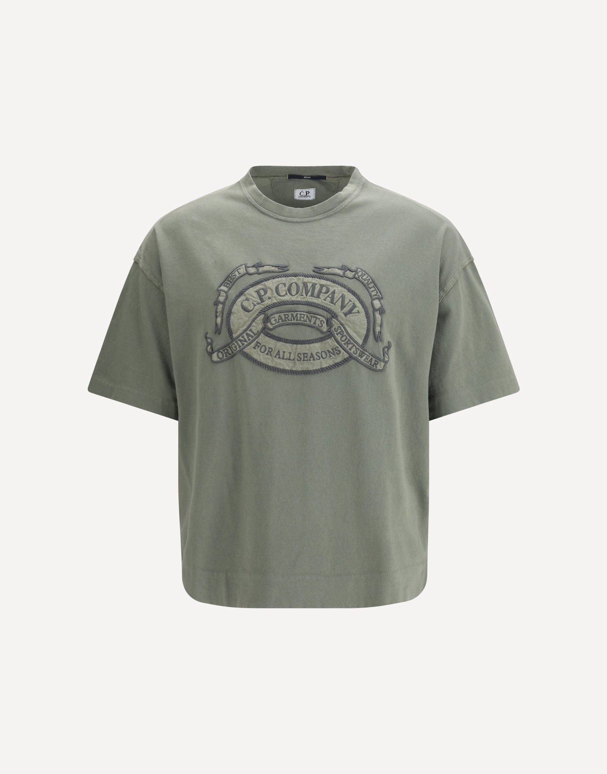 C.P. Company 20/1 Jersey Short Sleeve Boxy Logo T-Shirt