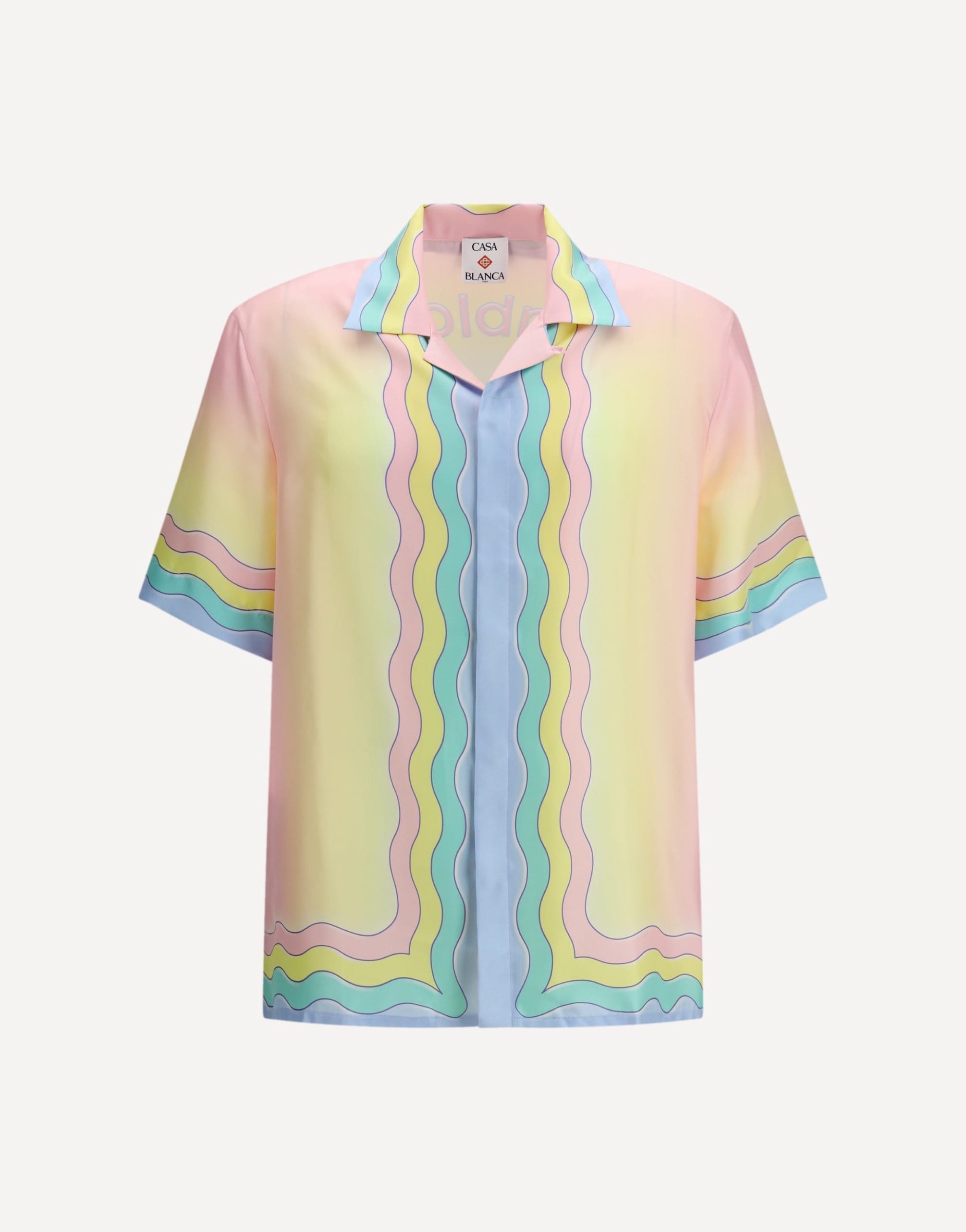 Casablanca All-Over Monogram Jacquard Polo Shirt