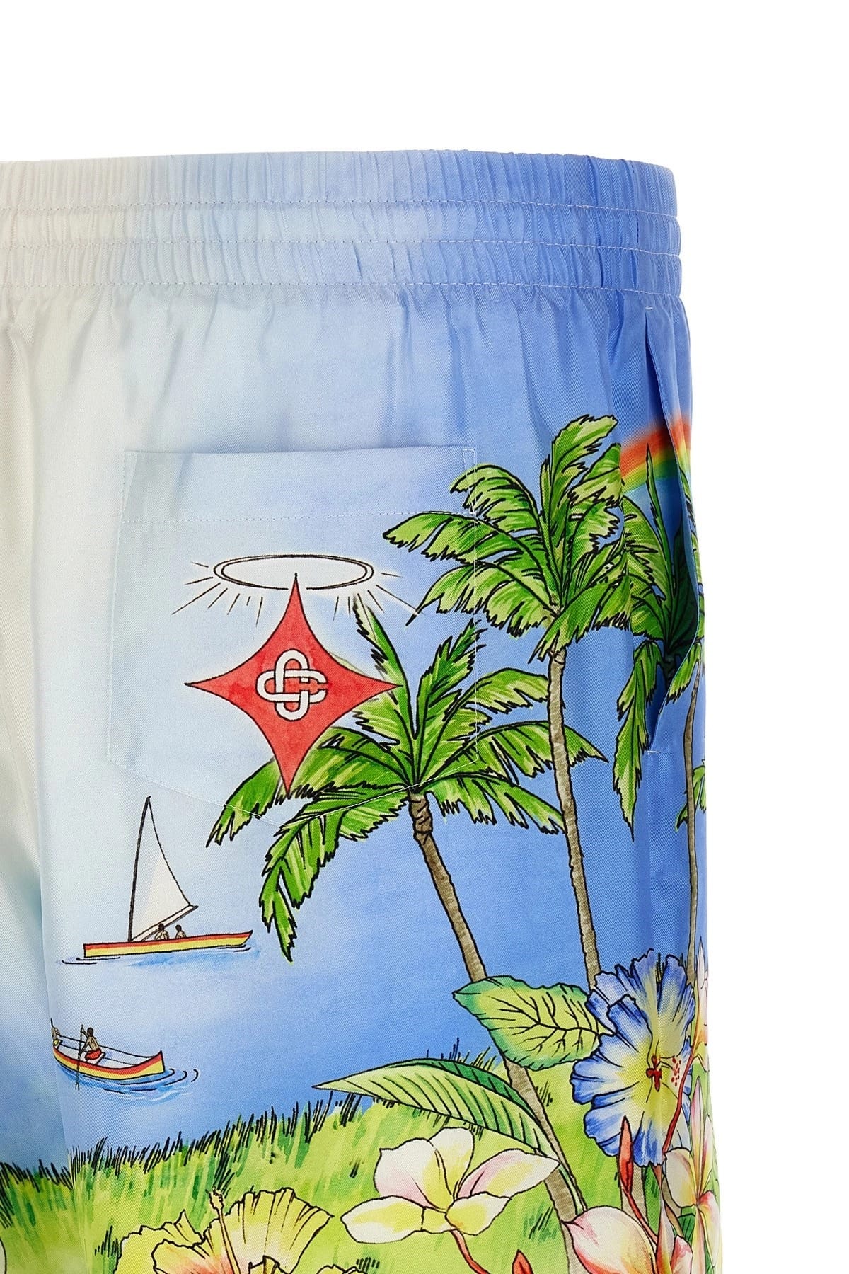 Casablanca Casablanca Aloha Print Bermuda Shorts