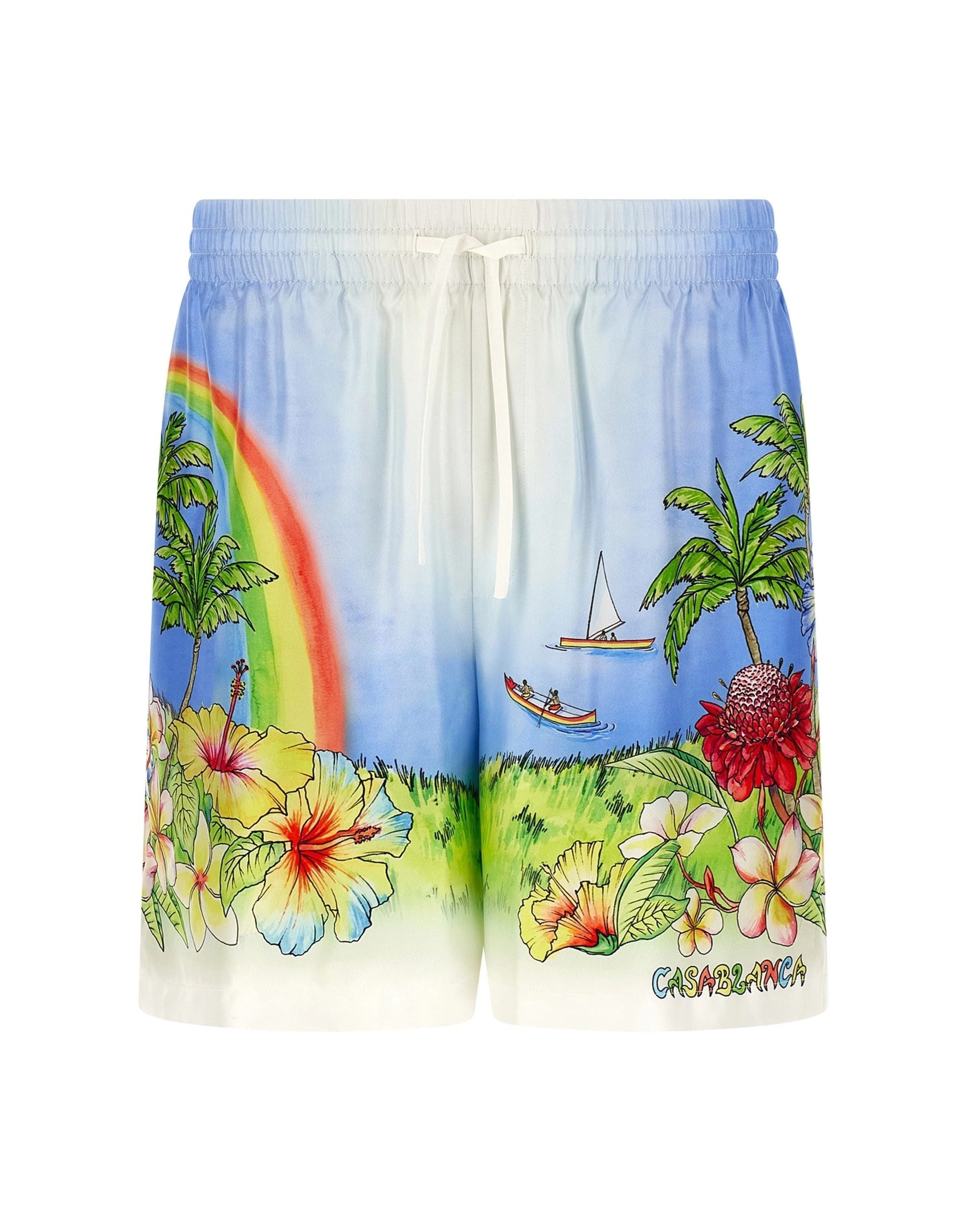 Casablanca Casablanca Aloha Print Bermuda Shorts