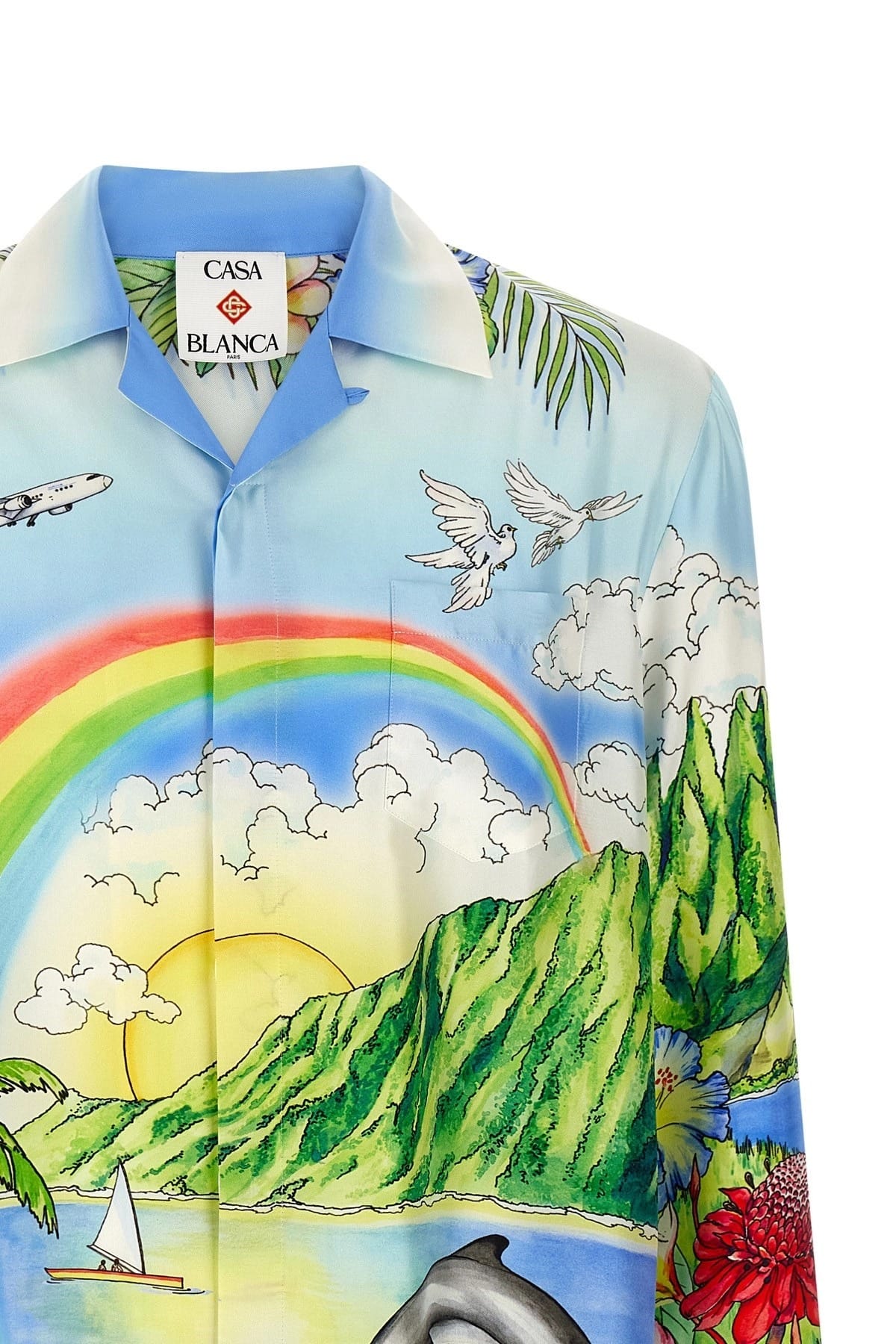 Casablanca Casablanca Aloha Print Silk Shirt
